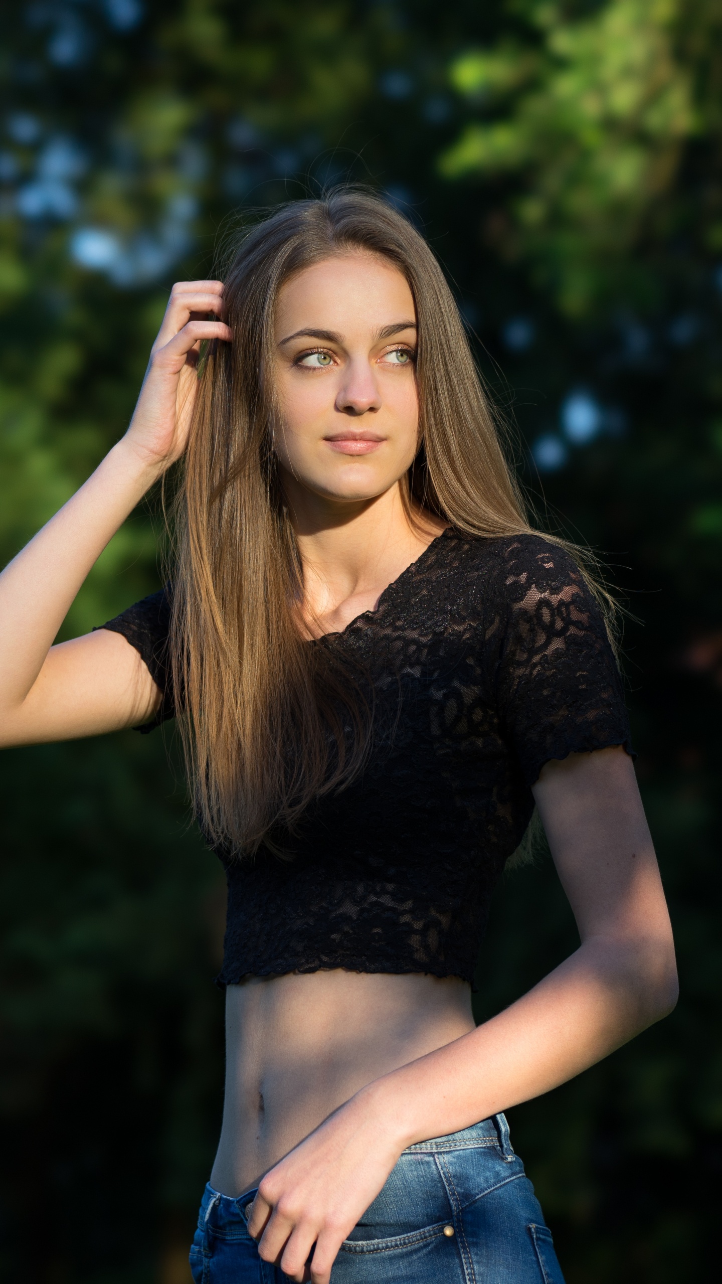 Обои волосы, природа, красота, модель, фэшн в разрешении 1440x2560