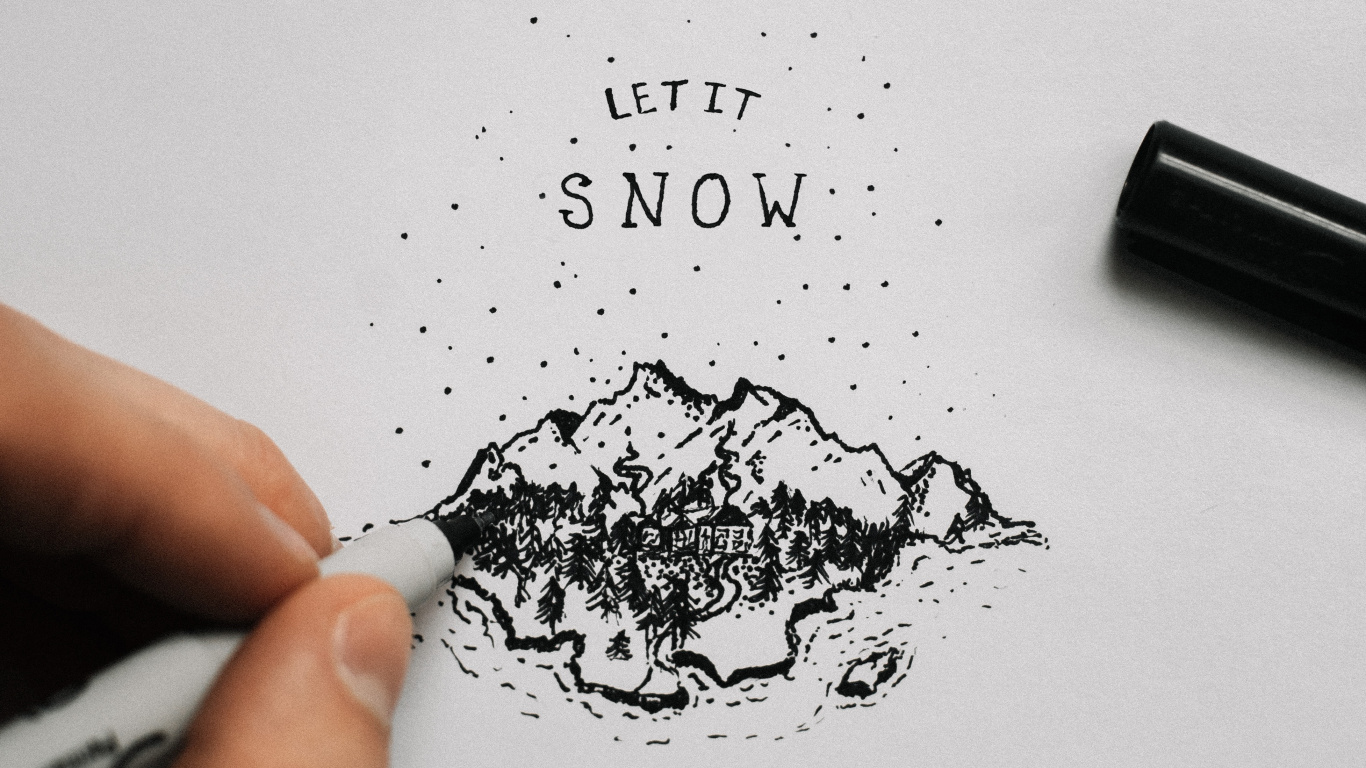 Обои рисование, дизайн, человек, палец, чернила в разрешении 1366x768