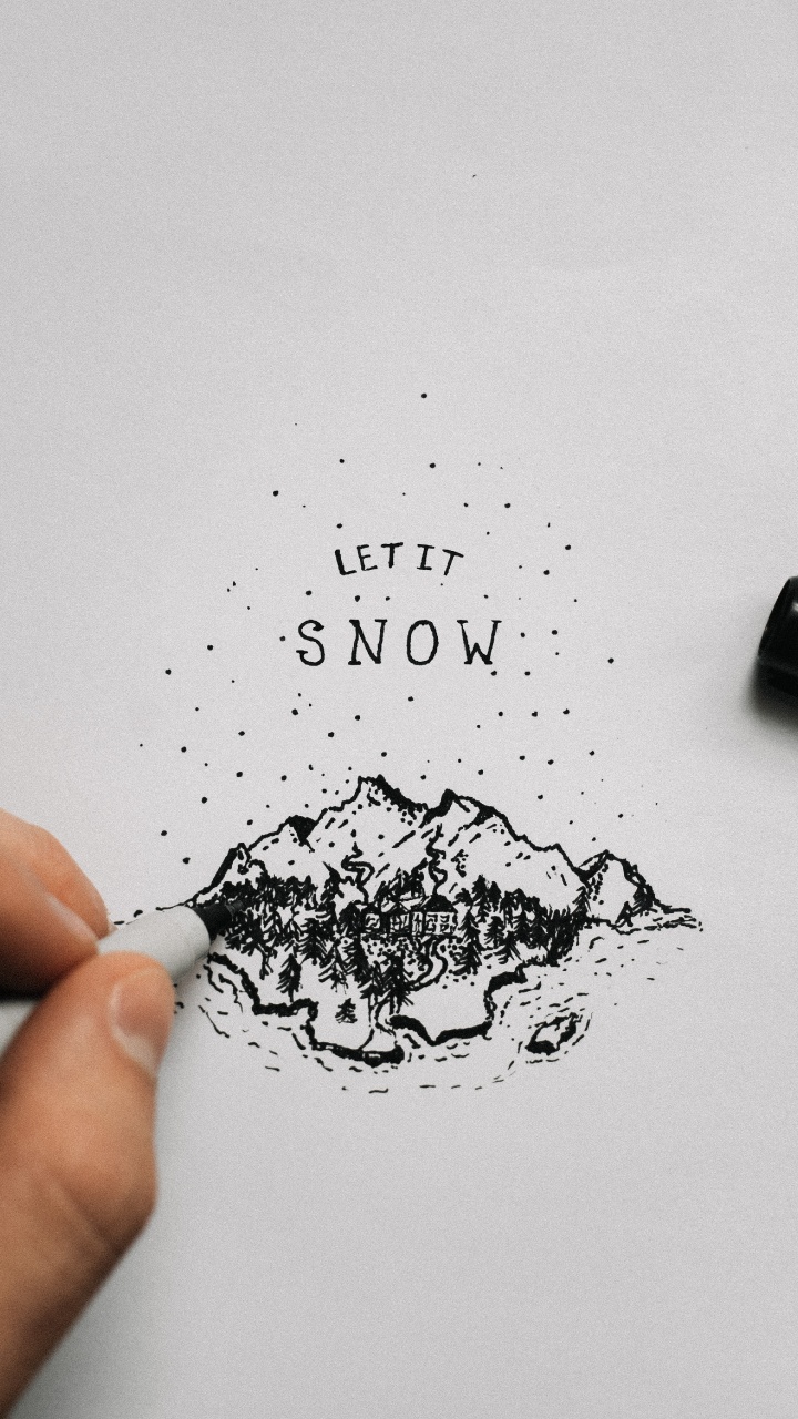 Обои рисование, дизайн, человек, палец, чернила в разрешении 720x1280