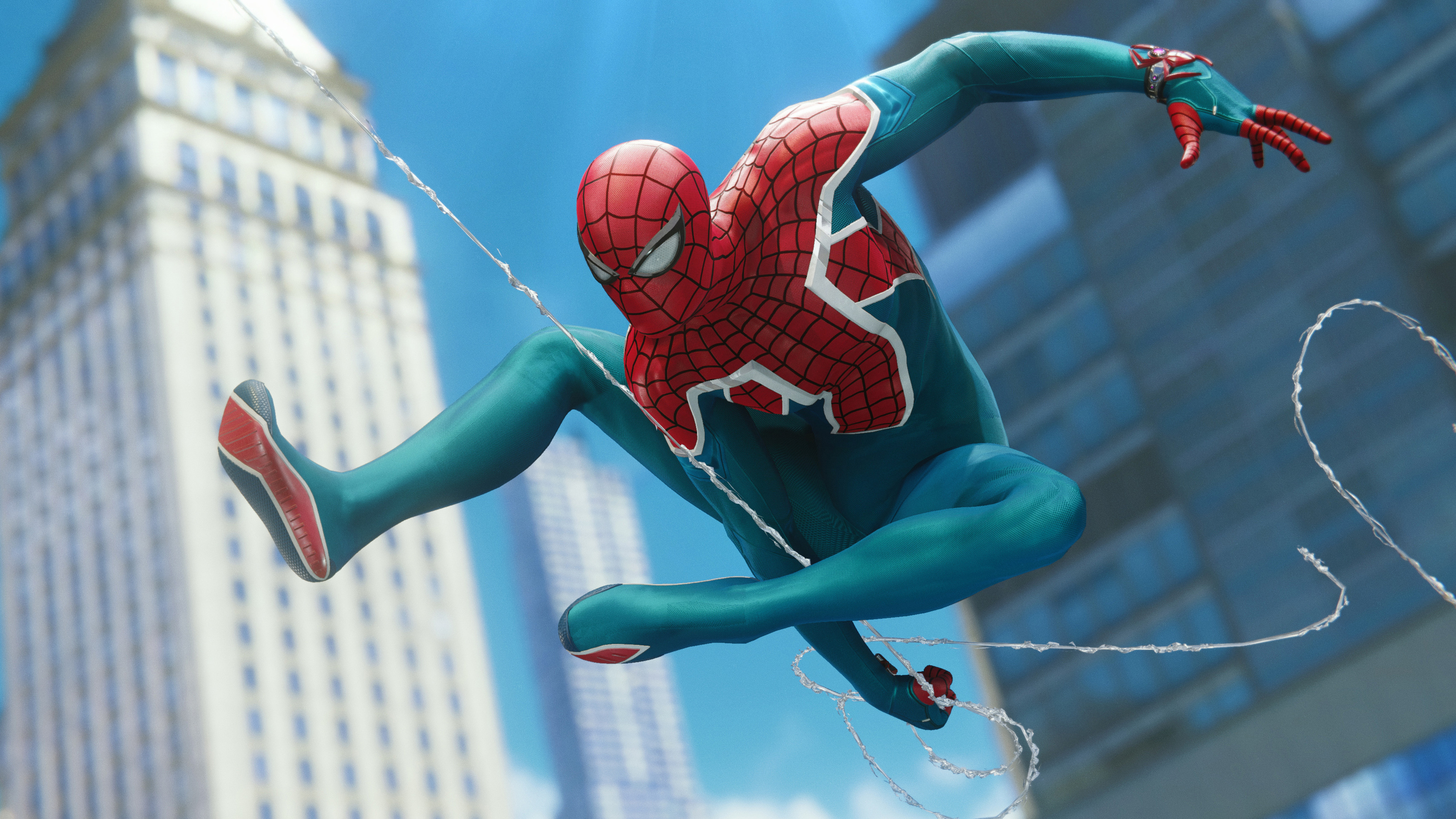 Обои человек-паук, Insomniac Games, молот, супергерой, Мэри Джейн Уотсон в разрешении 3840x2160