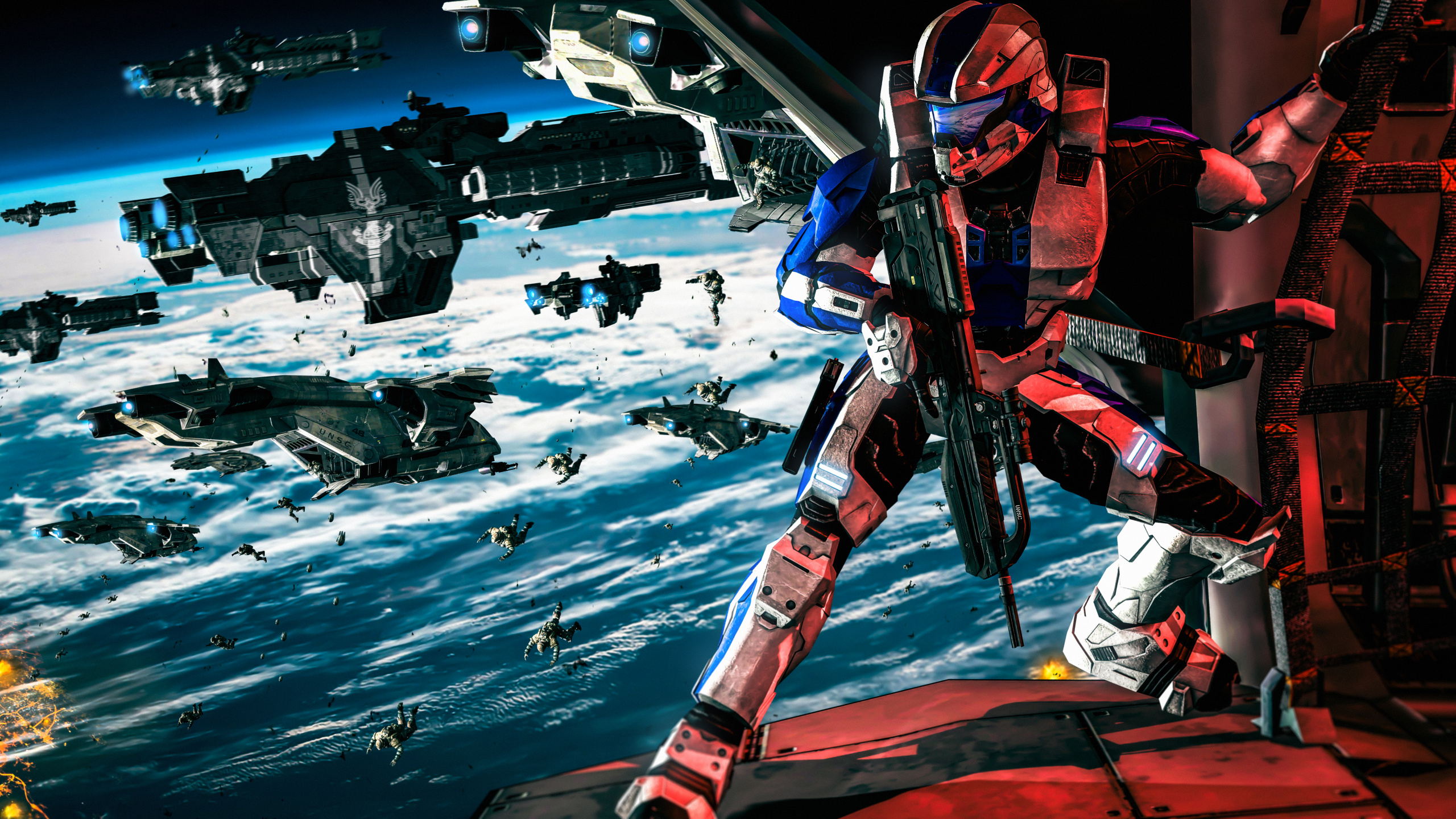 Обои меха, компьютерная игра, графический дизайн, космос, игры в разрешении 2560x1440