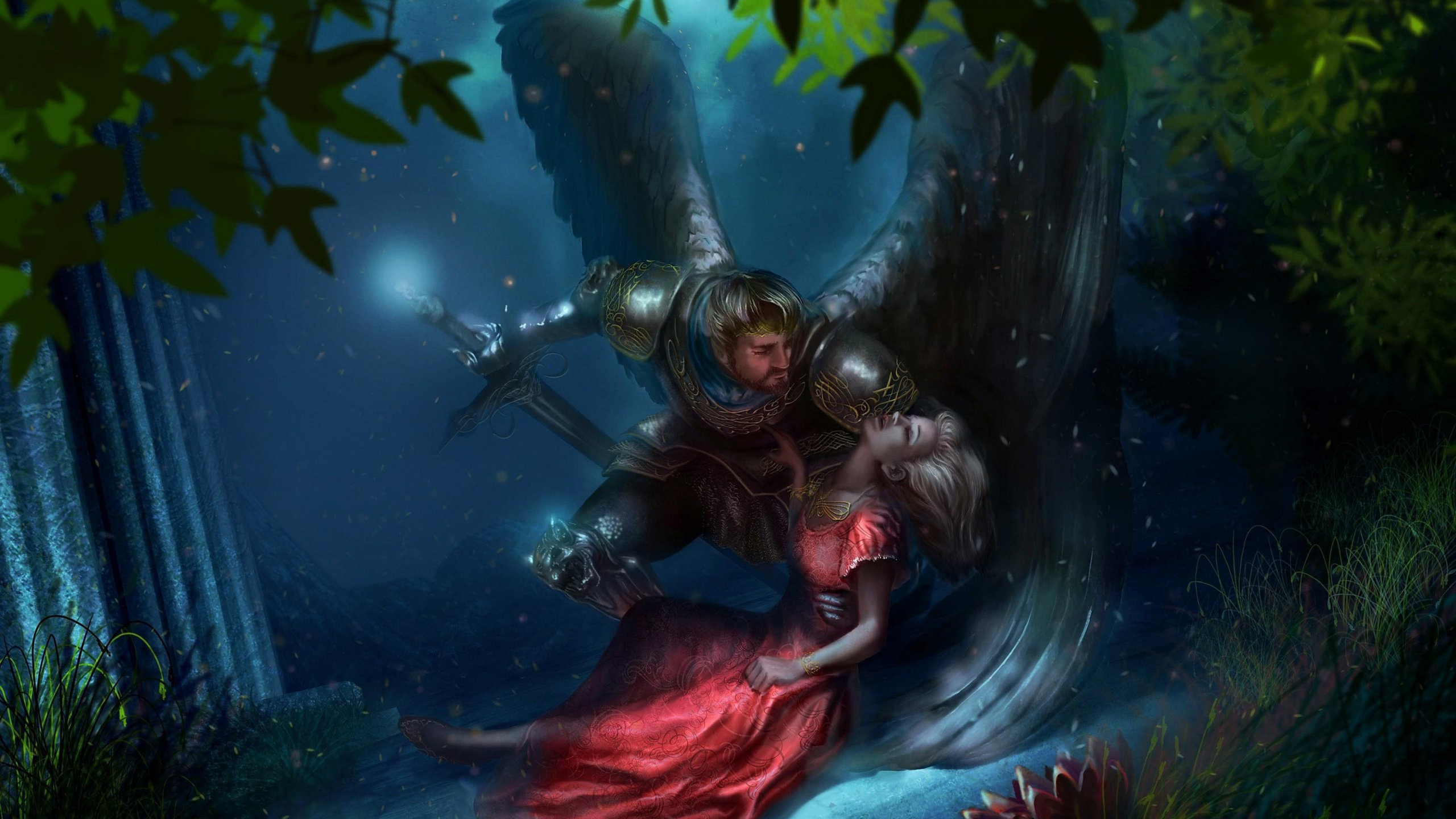 Обои приключенческая игра, демон, иллюстрация, компьютерная игра, игры в разрешении 2560x1440