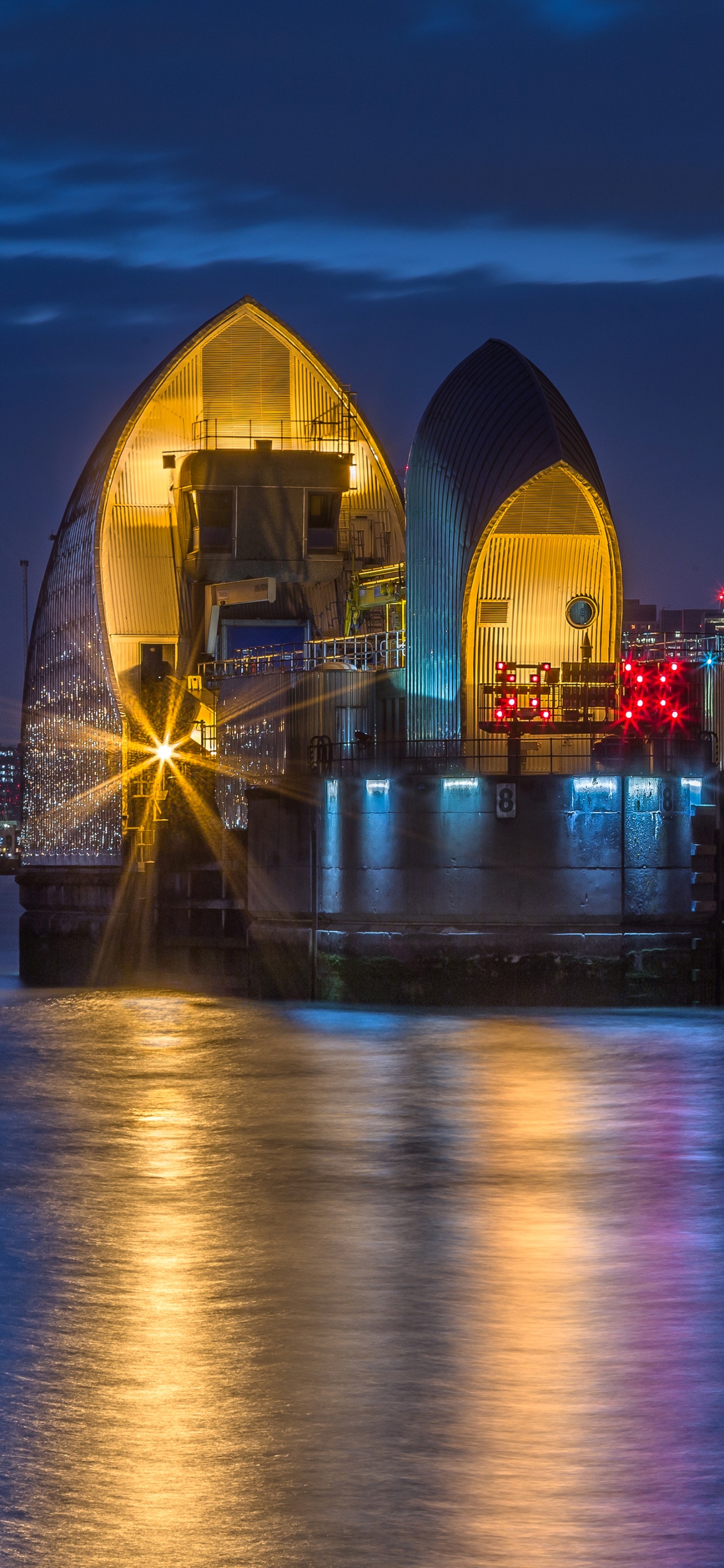 Обои Лидс, ночь, ориентир, город, городской пейзаж в разрешении 1242x2688