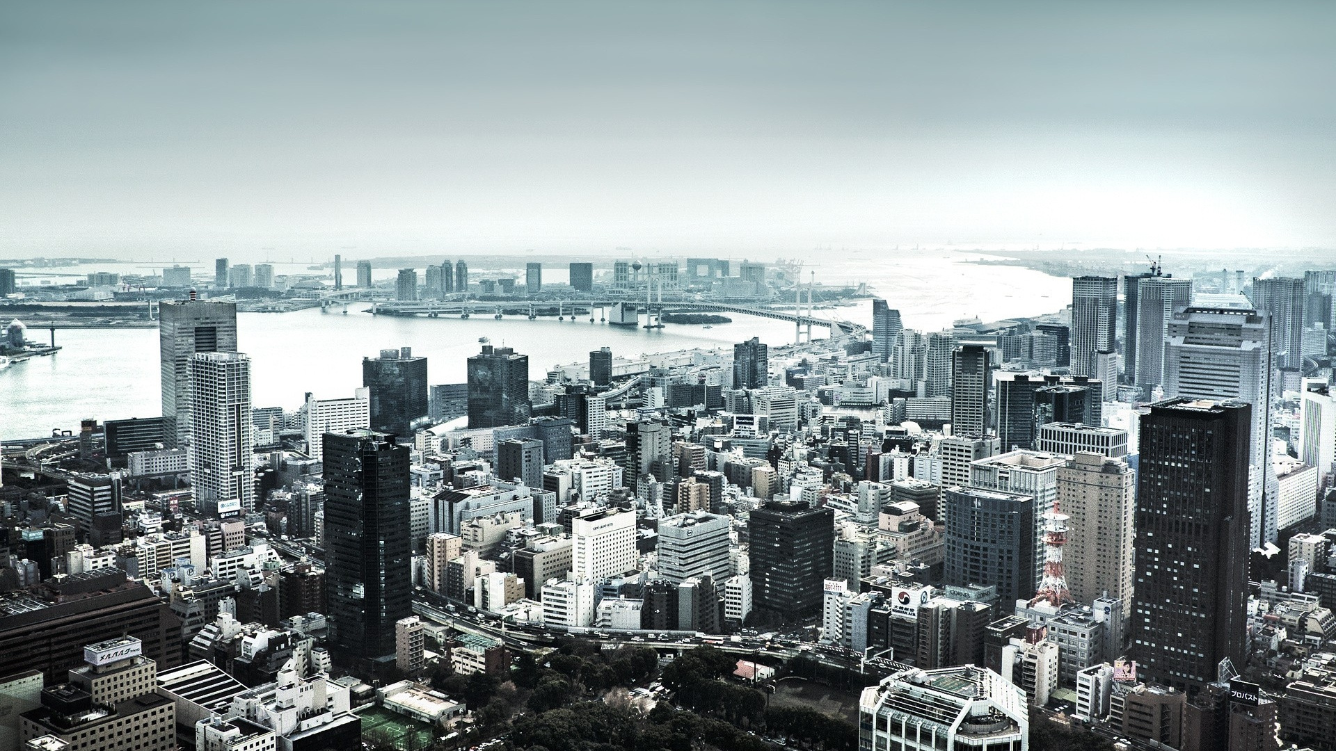 Обои небоскреб, городской пейзаж, город, городской район, башня в разрешении 1920x1080