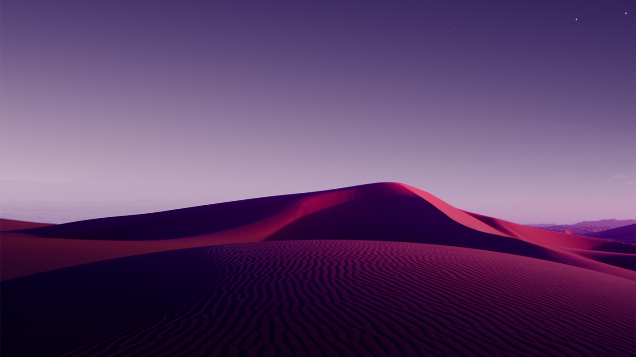 Обои окружающая среда, пурпур, Фиолетовый, природа, пустыня в разрешении 1280x720