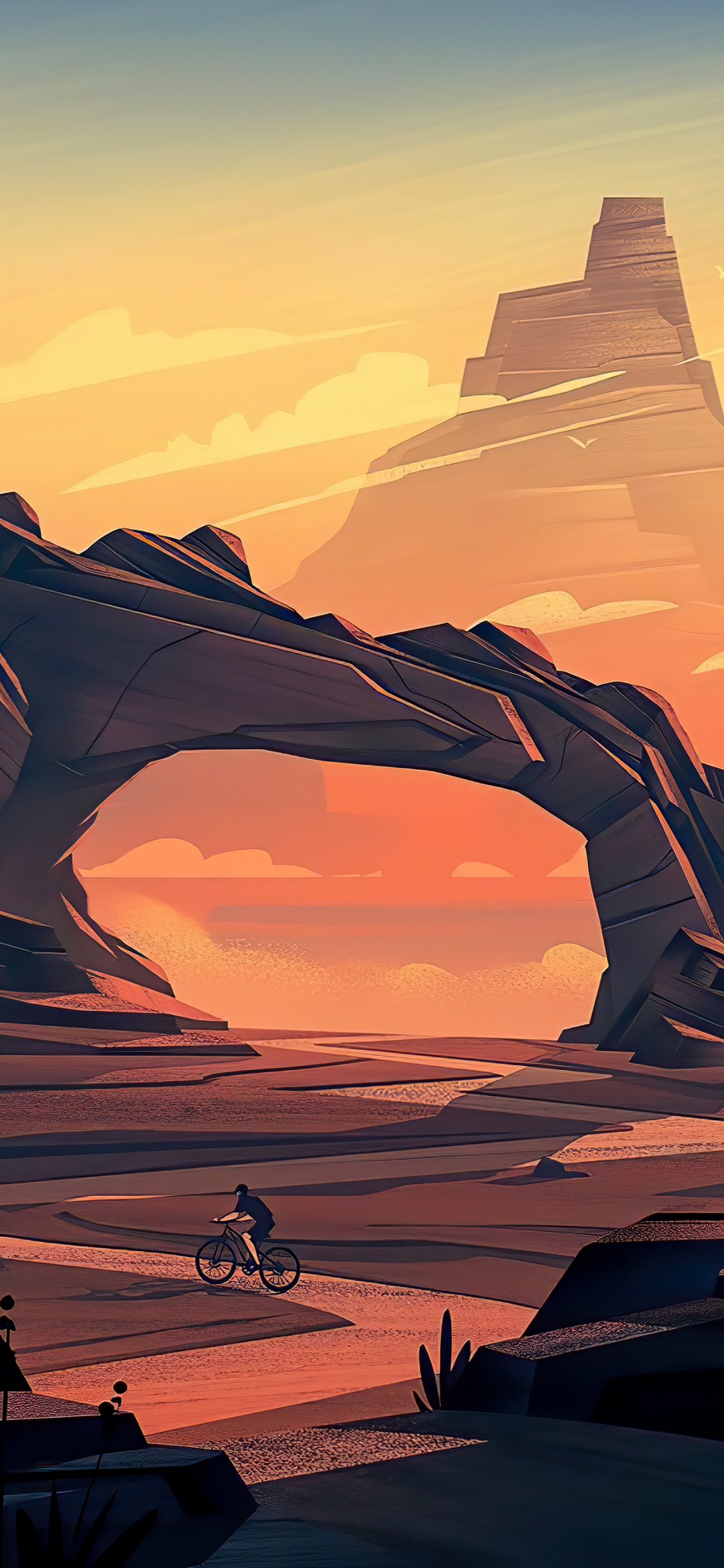 Обои облако, атмосфера, дневное время, экорегион, послесвечение в разрешении 1242x2688