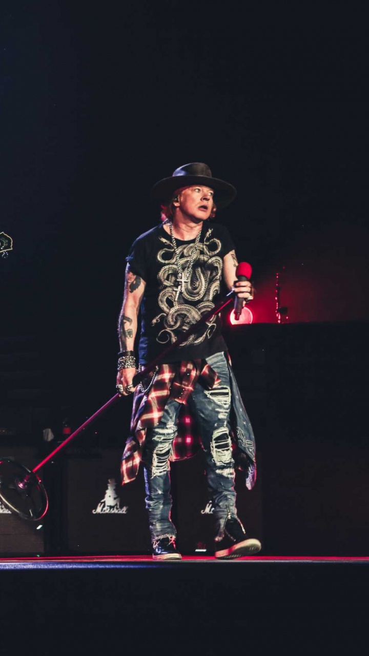 Обои этап, Not in This Lifetime Tour, Guns N Roses, Представление, театральное искусство в разрешении 720x1280