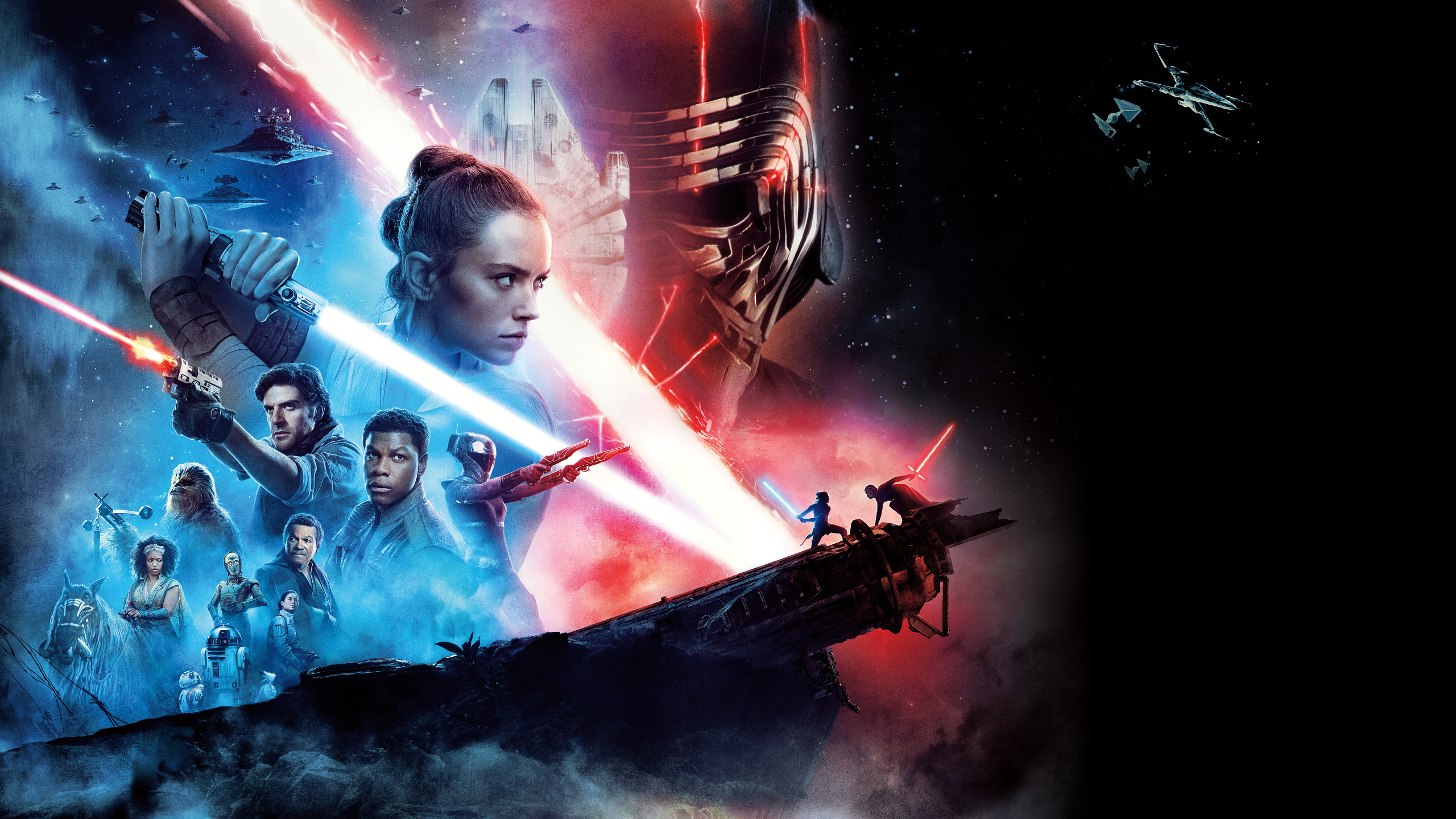 Обои спецэффекты, темнота, графика, видеоэффекты, Представление в разрешении 2560x1440