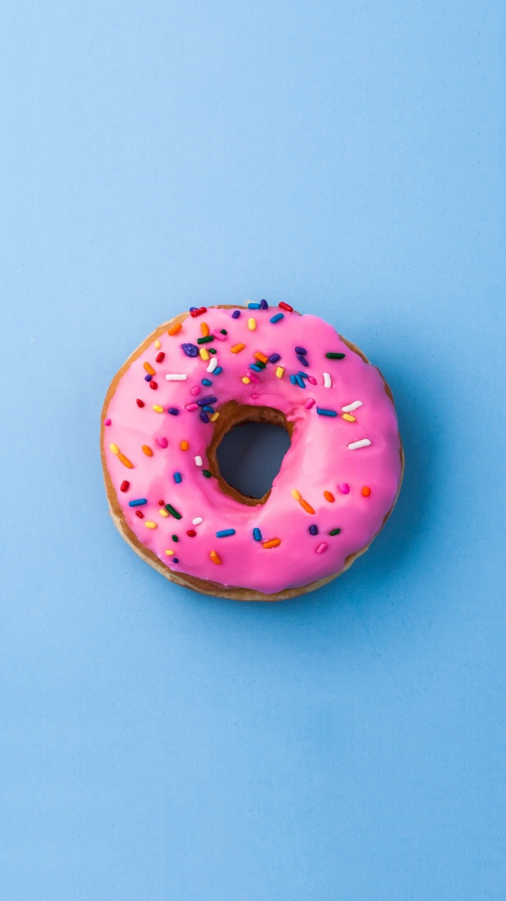 Обои губа, пища, пончик, хлебобулочные изделия, круг в разрешении 720x1280