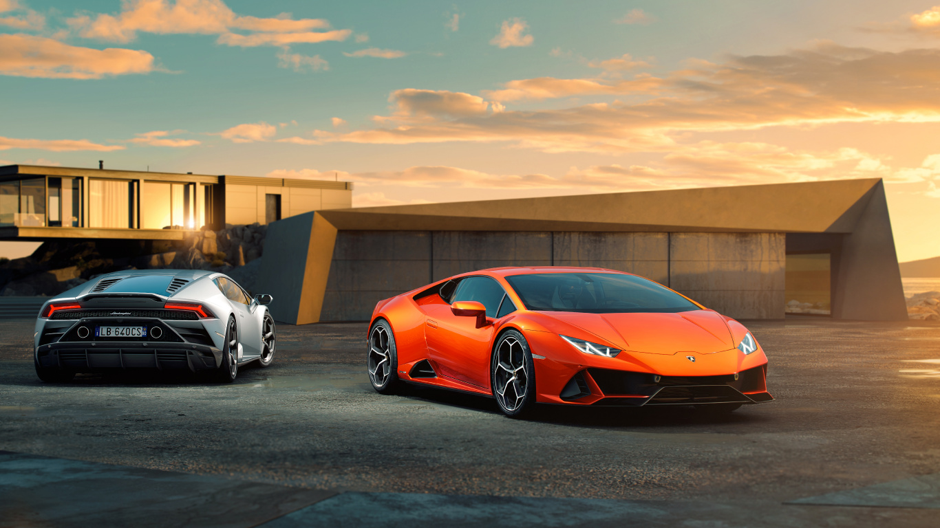 Обои Ламборджини Huracan в 2020 ево, Ламборджини, 2019 Ламборгини Уракан, спорткар, Ламборгини авентадор в разрешении 1366x768