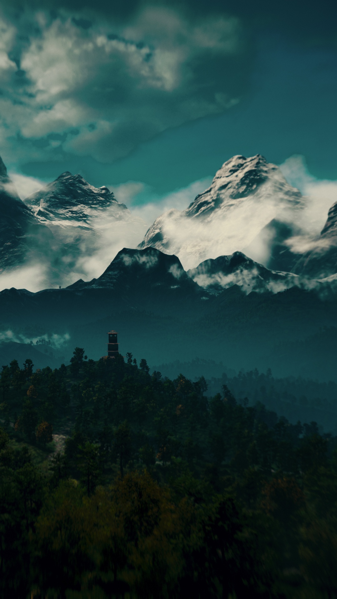 Обои far cry 3, far cry 4, природа, облако, гора в разрешении 1080x1920