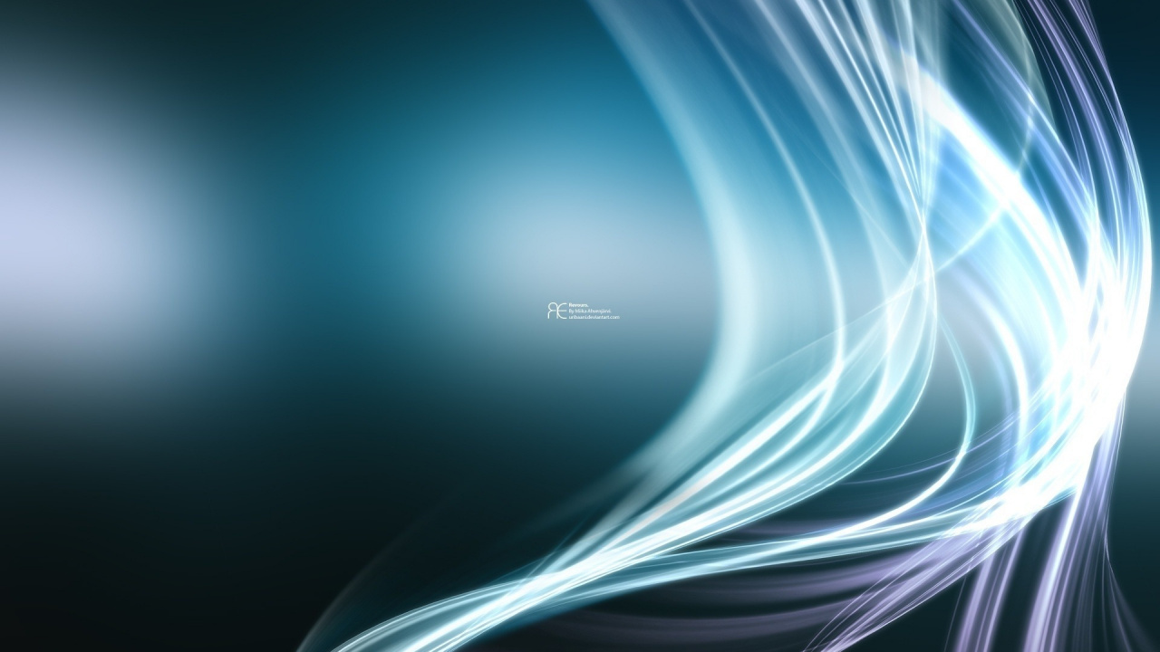 Обои синий, линия, электрик, синий цвет, фрактальное искусство в разрешении 1280x720