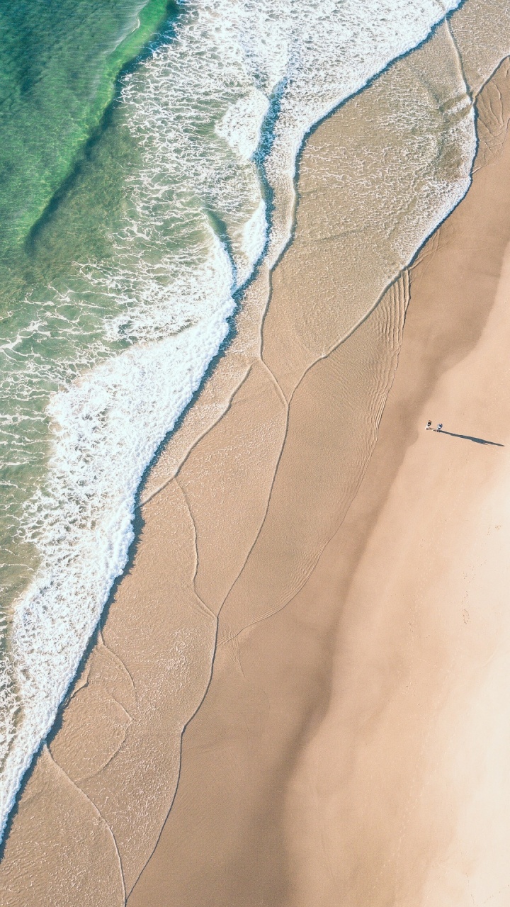 Обои берег, море, вода, древесина, дорожное покрытие в разрешении 720x1280