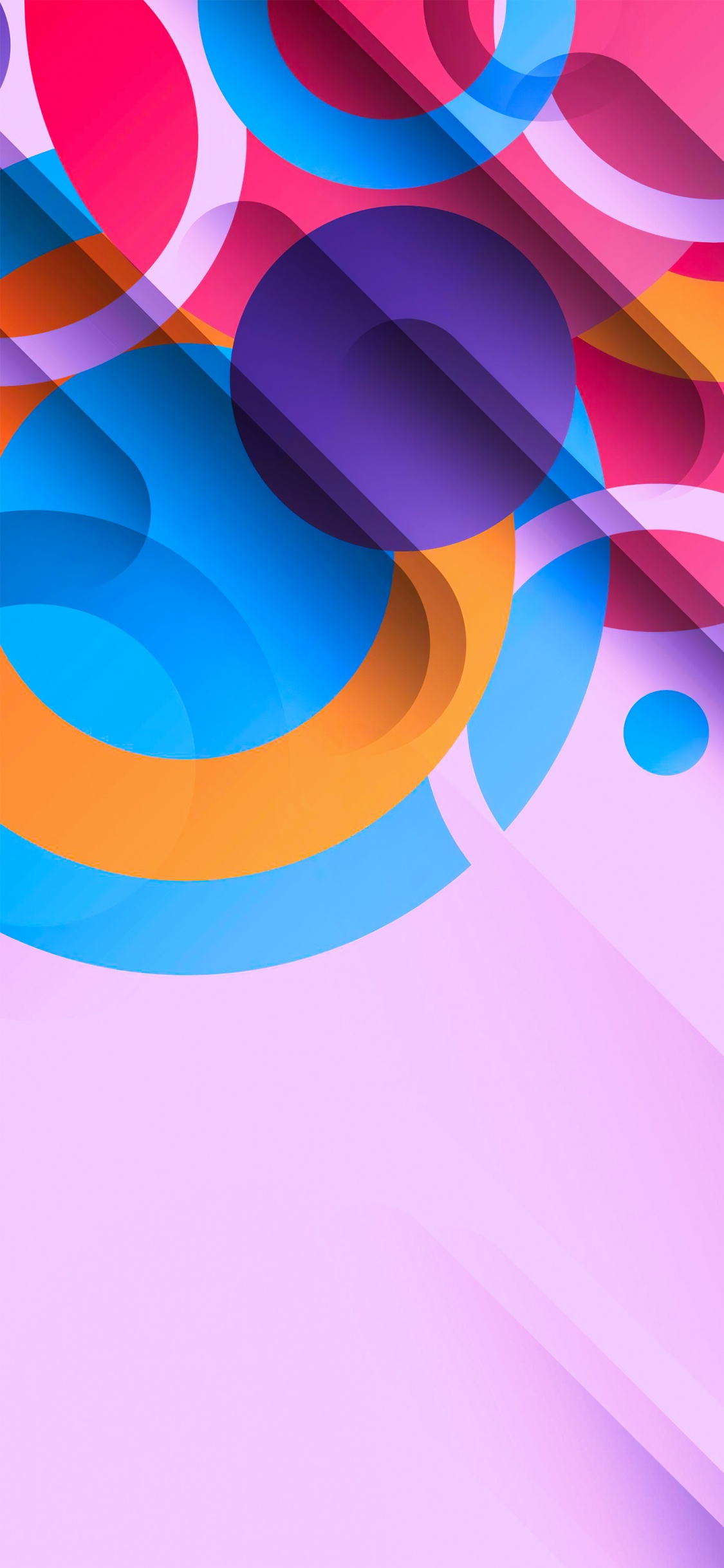 Обои цвет, красочность, арт, материальное свойство, пурпурный цвет в разрешении 1125x2436