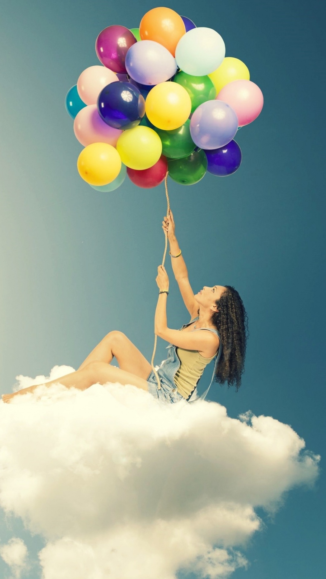 Обои воздушный шарик, облако, поставкы партии, забава, воздушный шар в разрешении 1080x1920