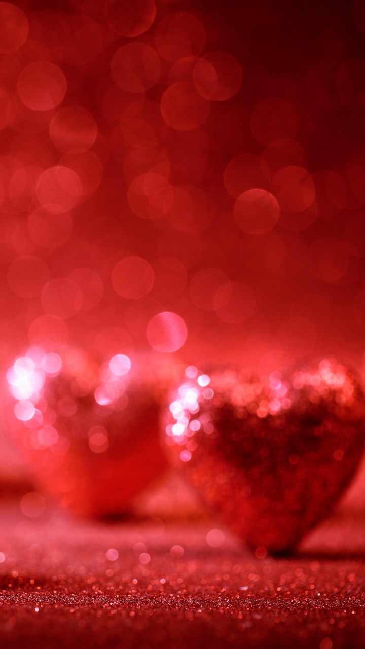 Обои День Святого Валентина, сердце, красный цвет, любовь, роман в разрешении 720x1280
