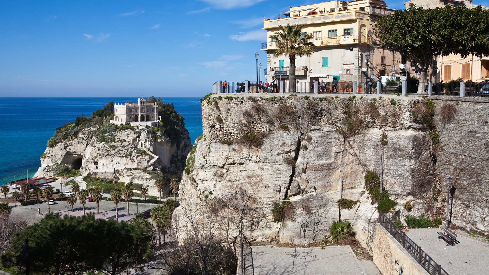 Обои море, мыс, археологический памятник, туризм, побережье в разрешении 1920x1080