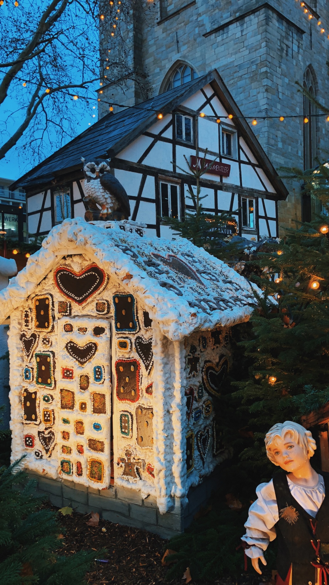 Обои зима, Хаус, Рождественские украшения, родина, праздник в разрешении 1080x1920