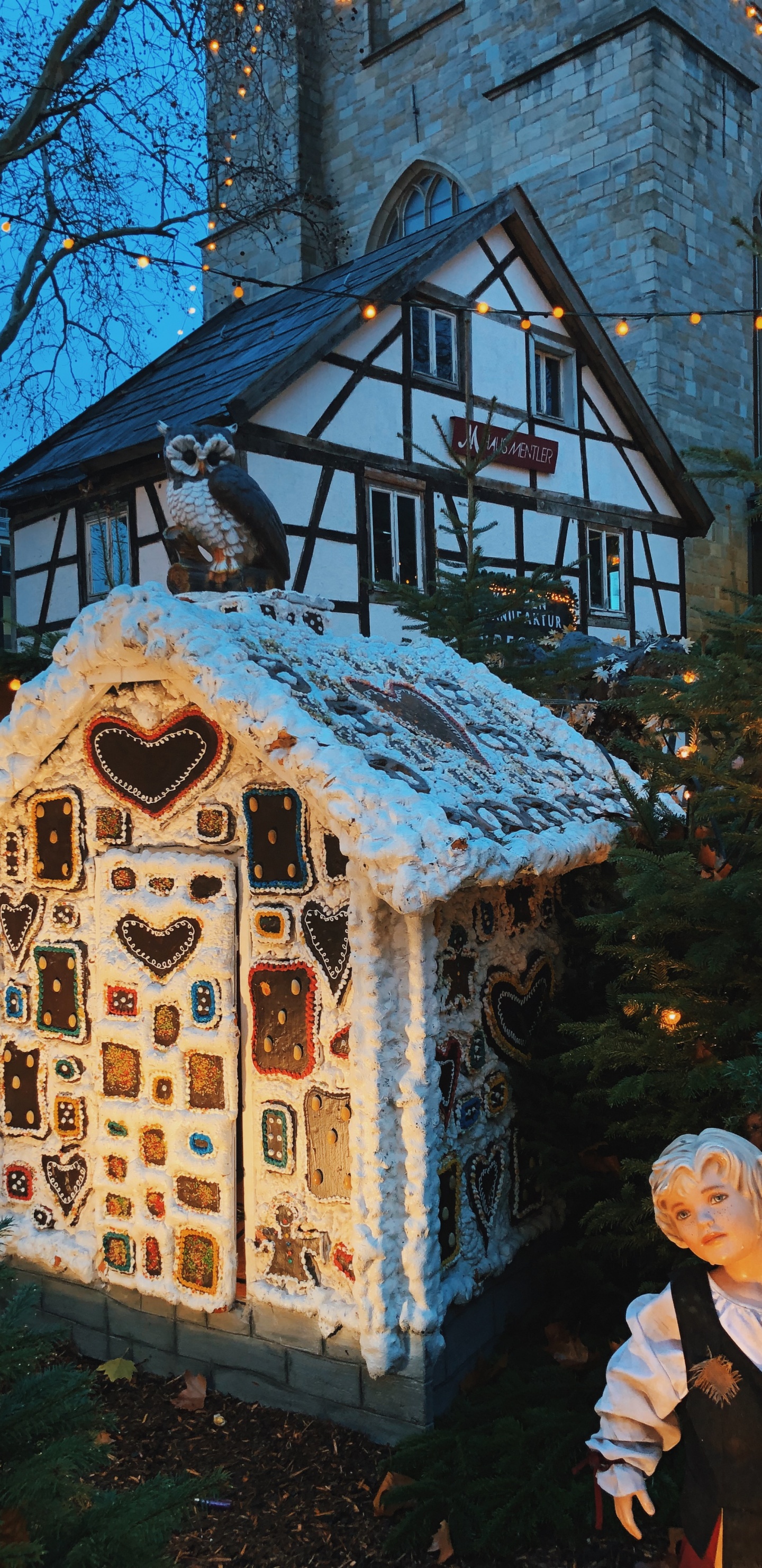 Обои зима, Хаус, Рождественские украшения, родина, праздник в разрешении 1440x2960