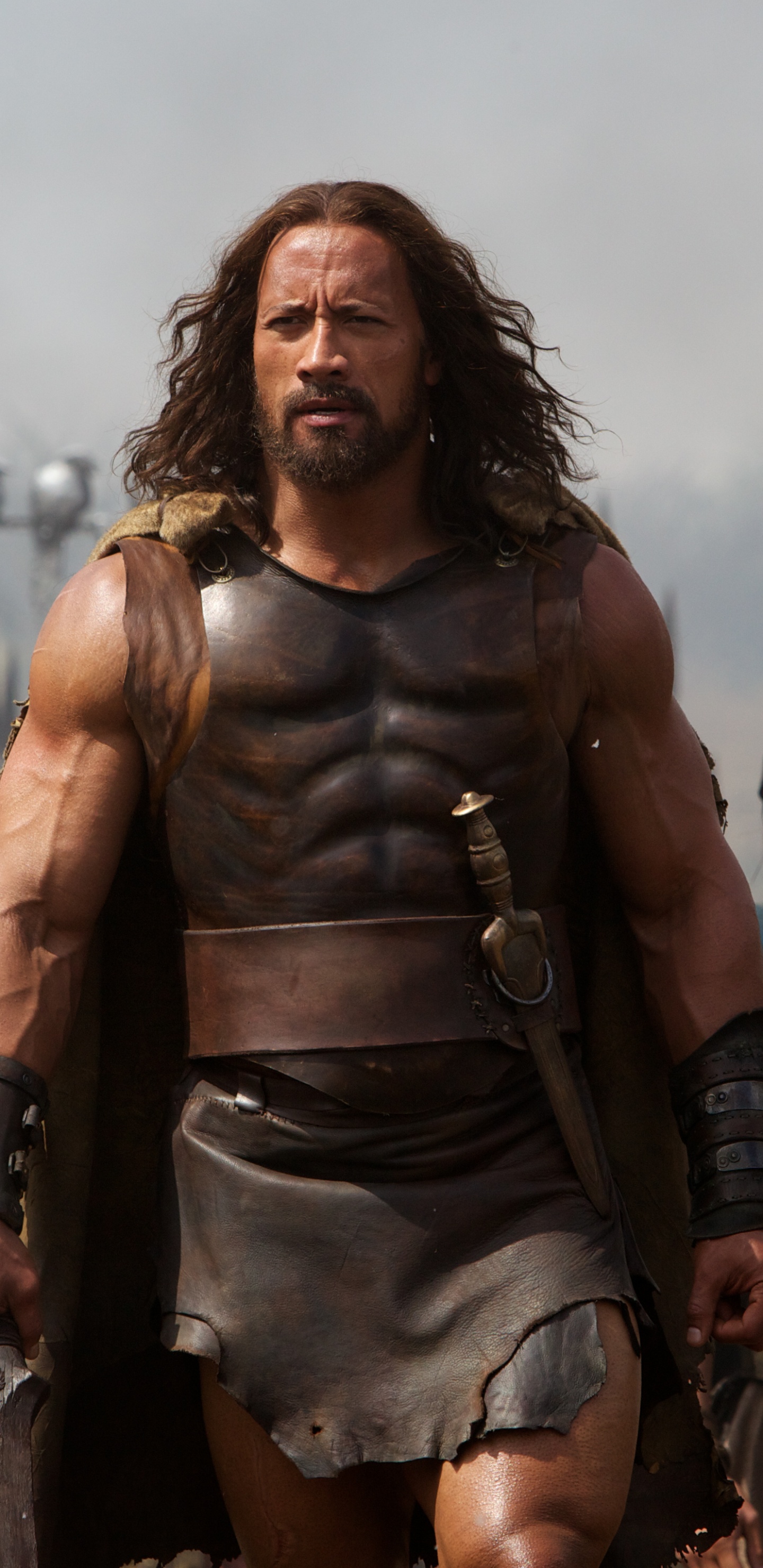 Обои Дуэйн Джонсон, Бретт Ратнер, Геркулес, Гладиатор, броня в разрешении 1440x2960