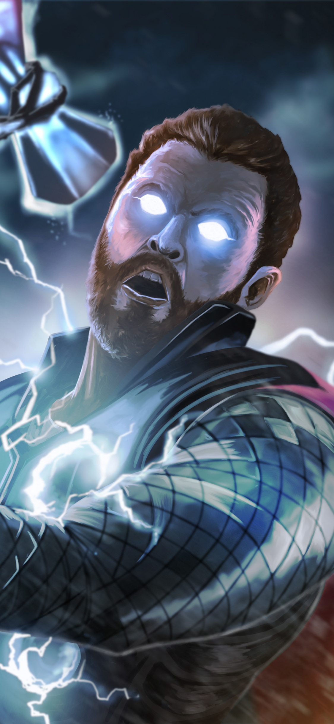 Обои Сэм Уилсон, герой, игра-боевик, приключенческая игра, Цифровой композитинг в разрешении 1125x2436