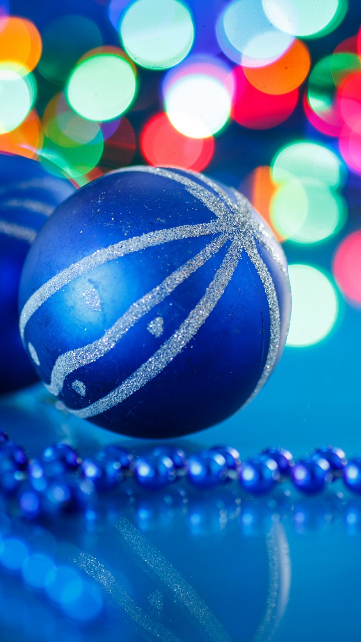 Обои свет, Новый год, синий, синий цвет, мир в разрешении 720x1280