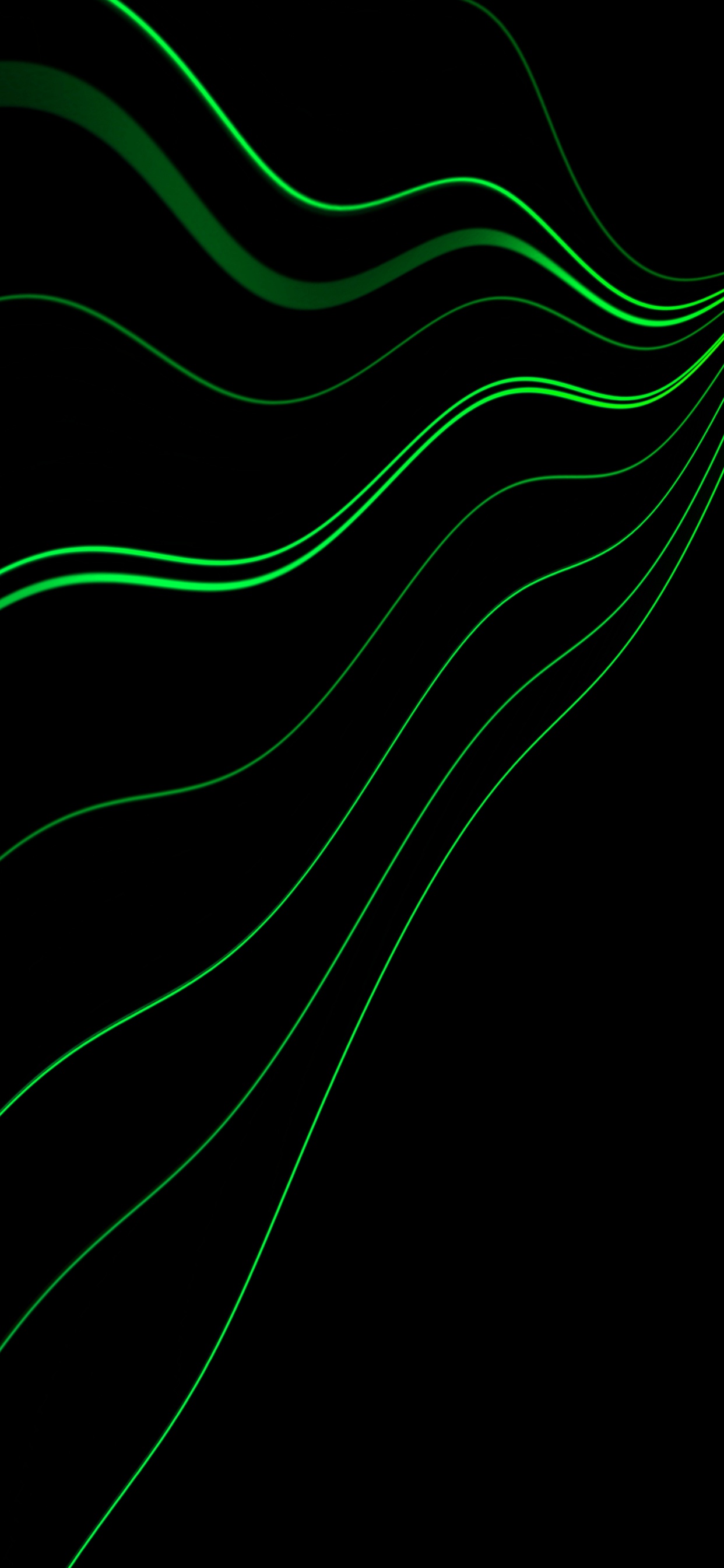 Обои зеленый, линия, узор, дизайн, технологии в разрешении 1242x2688