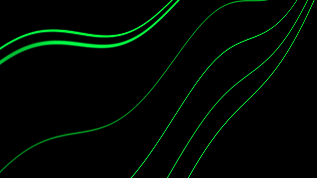 Обои зеленый, линия, узор, дизайн, технологии в разрешении 1280x720
