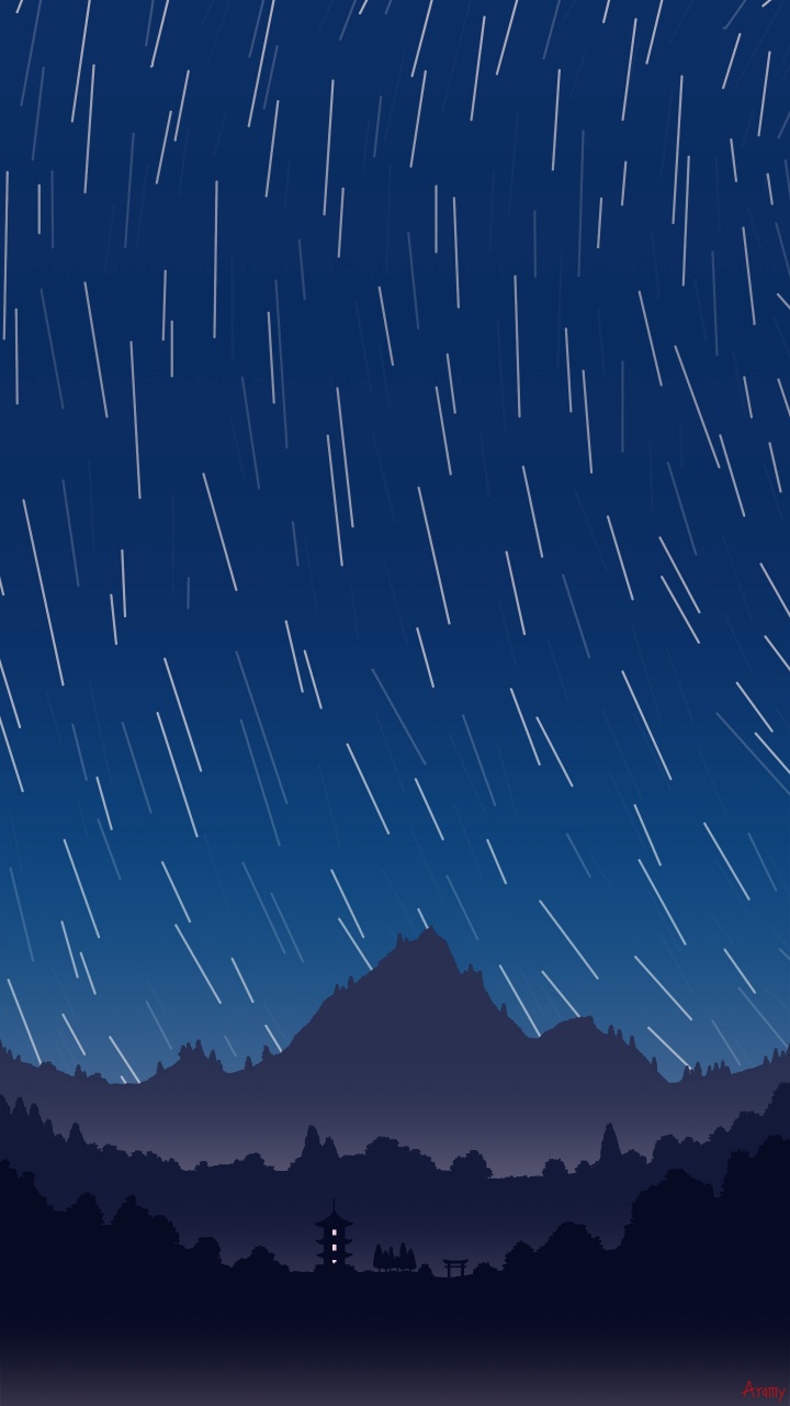 Обои синий, атмосфера, ночь, облако, космос в разрешении 720x1280