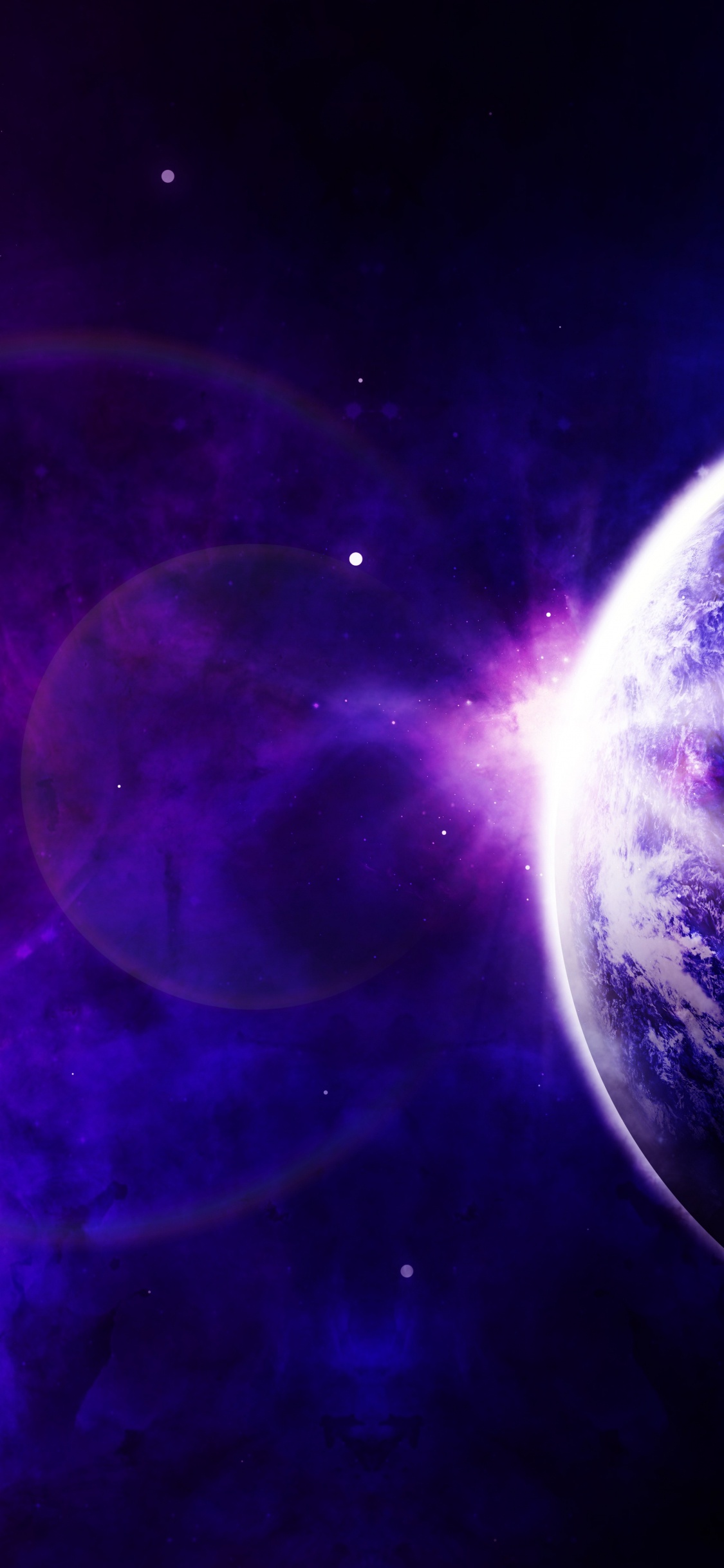 Обои небо, цифровое искусство, атмосфера, пространство искусства, арт в разрешении 1125x2436