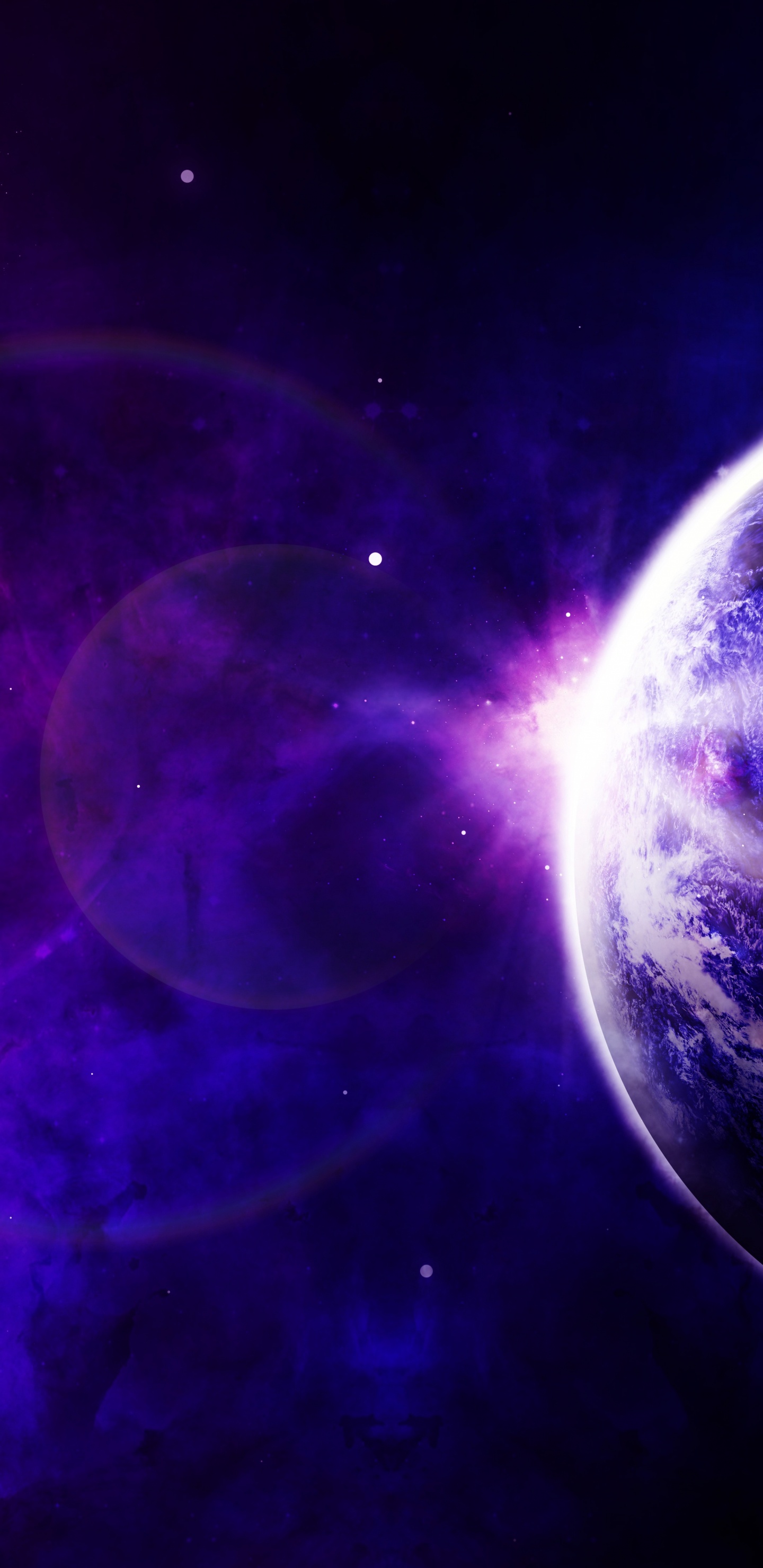 Обои небо, цифровое искусство, атмосфера, пространство искусства, арт в разрешении 1440x2960