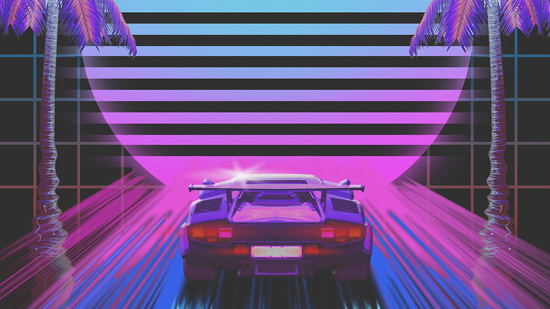 Обои авто, спорткар, пурпур, розовый, свет в разрешении 1920x1080