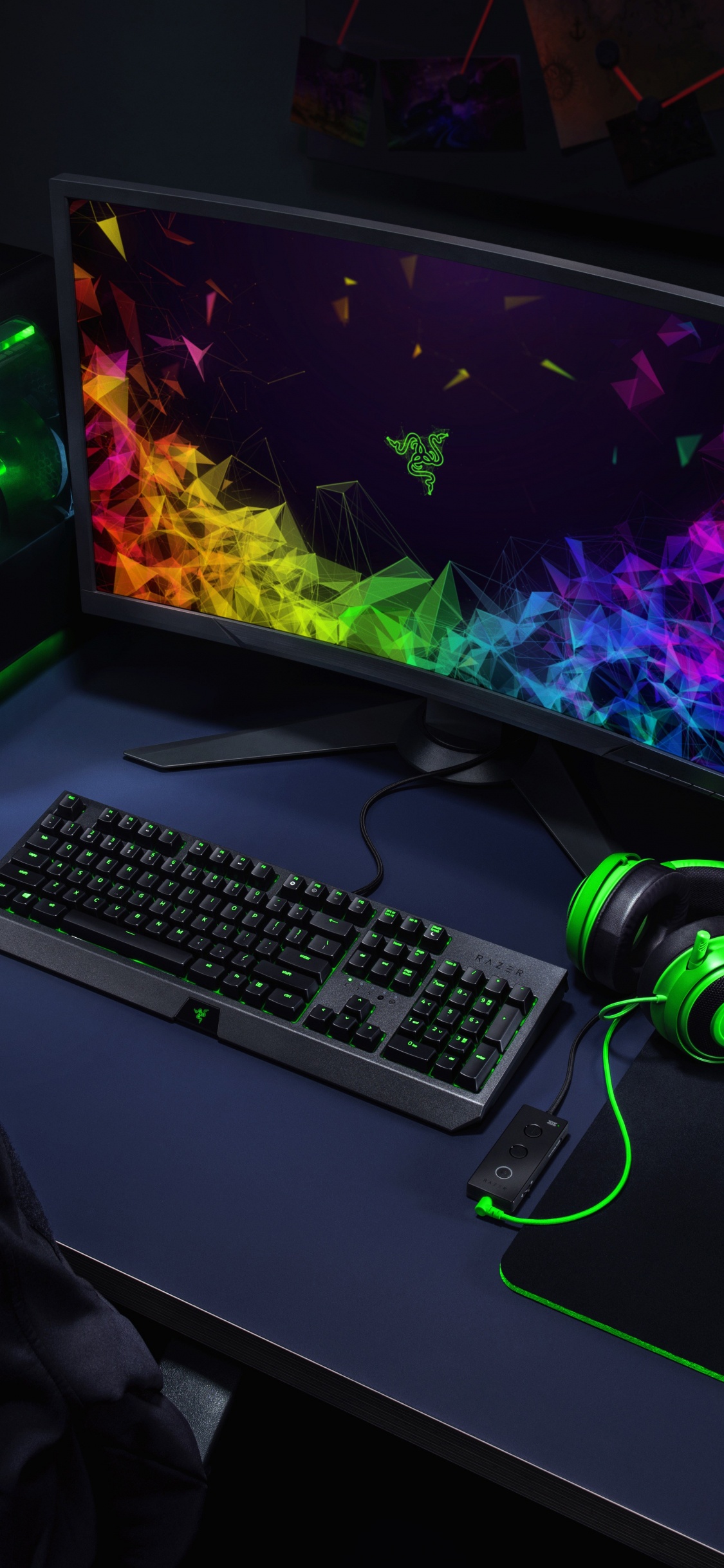 Обои графический дизайн, Компания Razer BlackWidow Предусмотрено, электронное устройство, настройка мыши Razer, компьютерная игра в разрешении 1125x2436