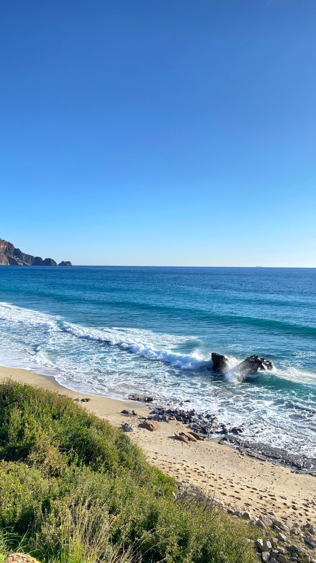 Обои Клеопатра Бич, ветровая волна, бухточка, вода, гидроресурсы в разрешении 1080x1920