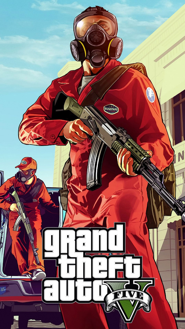 Обои grand theft auto v, Тревор Филипс, playstation 4, xbox one, планшет в разрешении 750x1334