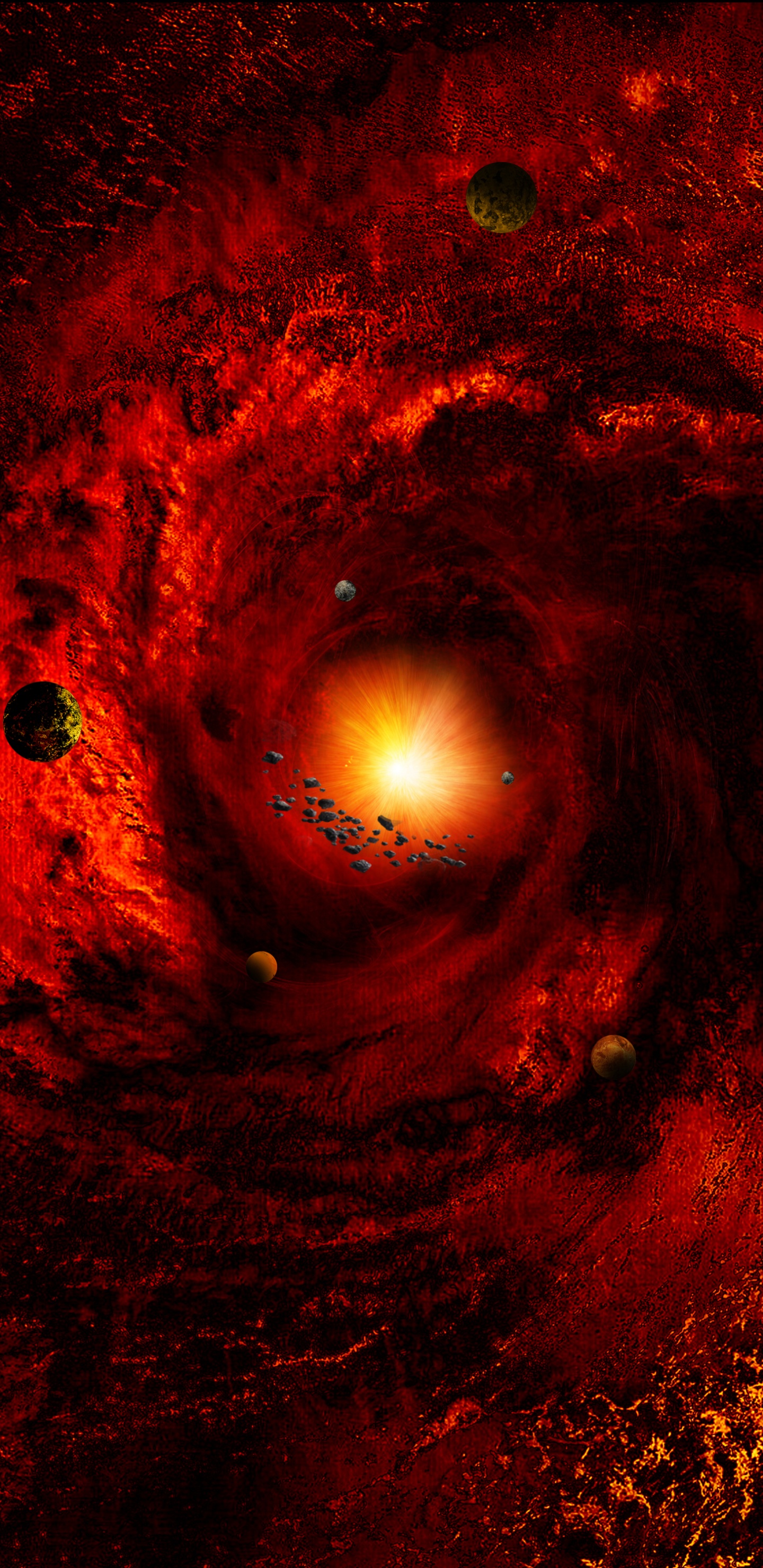 Обои Астрономия, космическое пространство, астрономический объект, земля, Апельсин в разрешении 1440x2960