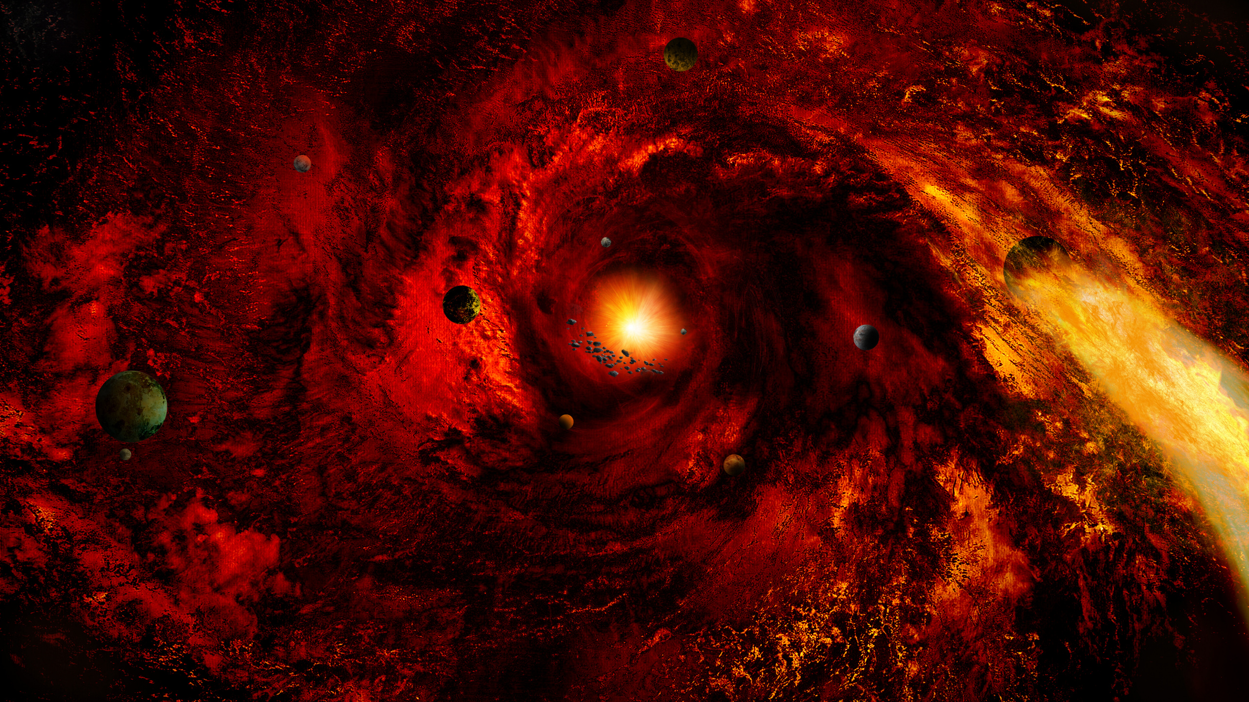 Обои Астрономия, космическое пространство, астрономический объект, земля, Апельсин в разрешении 2560x1440