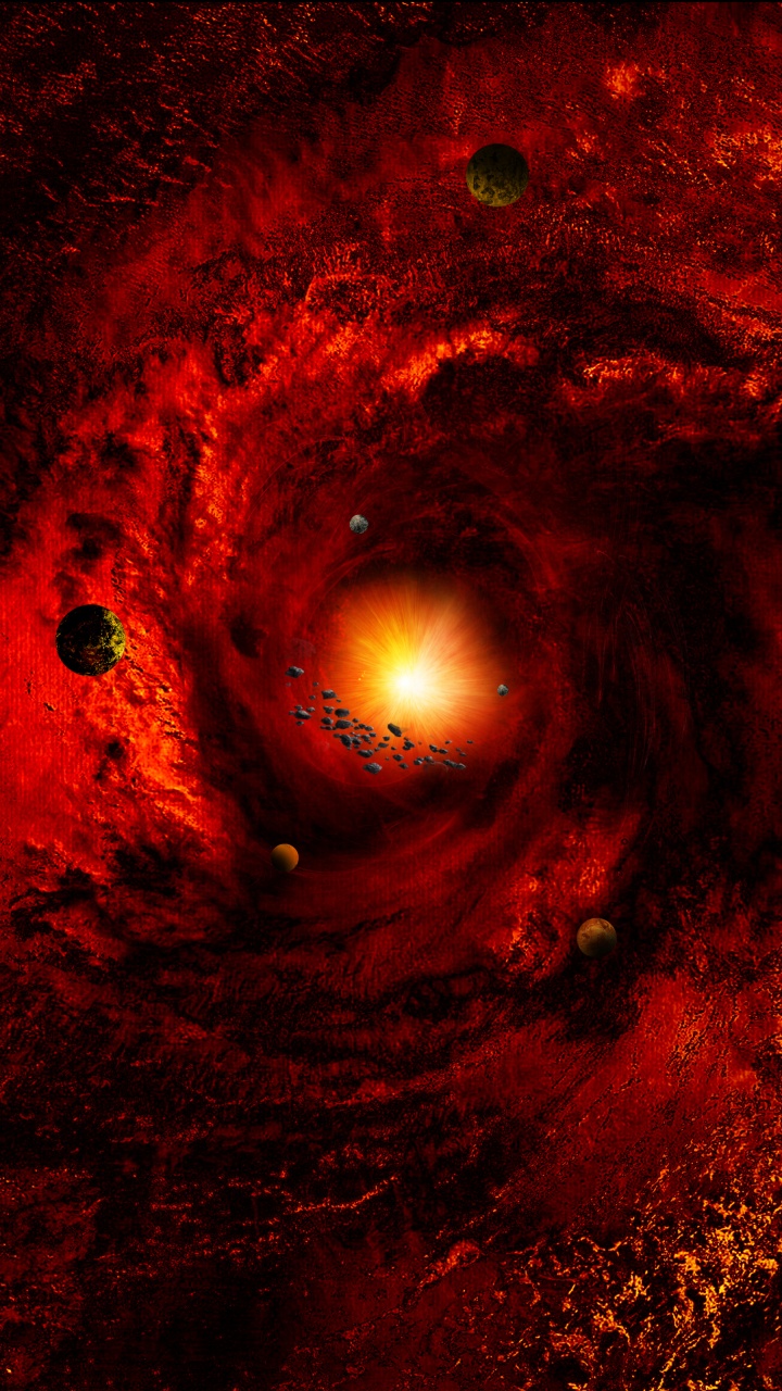 Обои Астрономия, космическое пространство, астрономический объект, земля, Апельсин в разрешении 720x1280