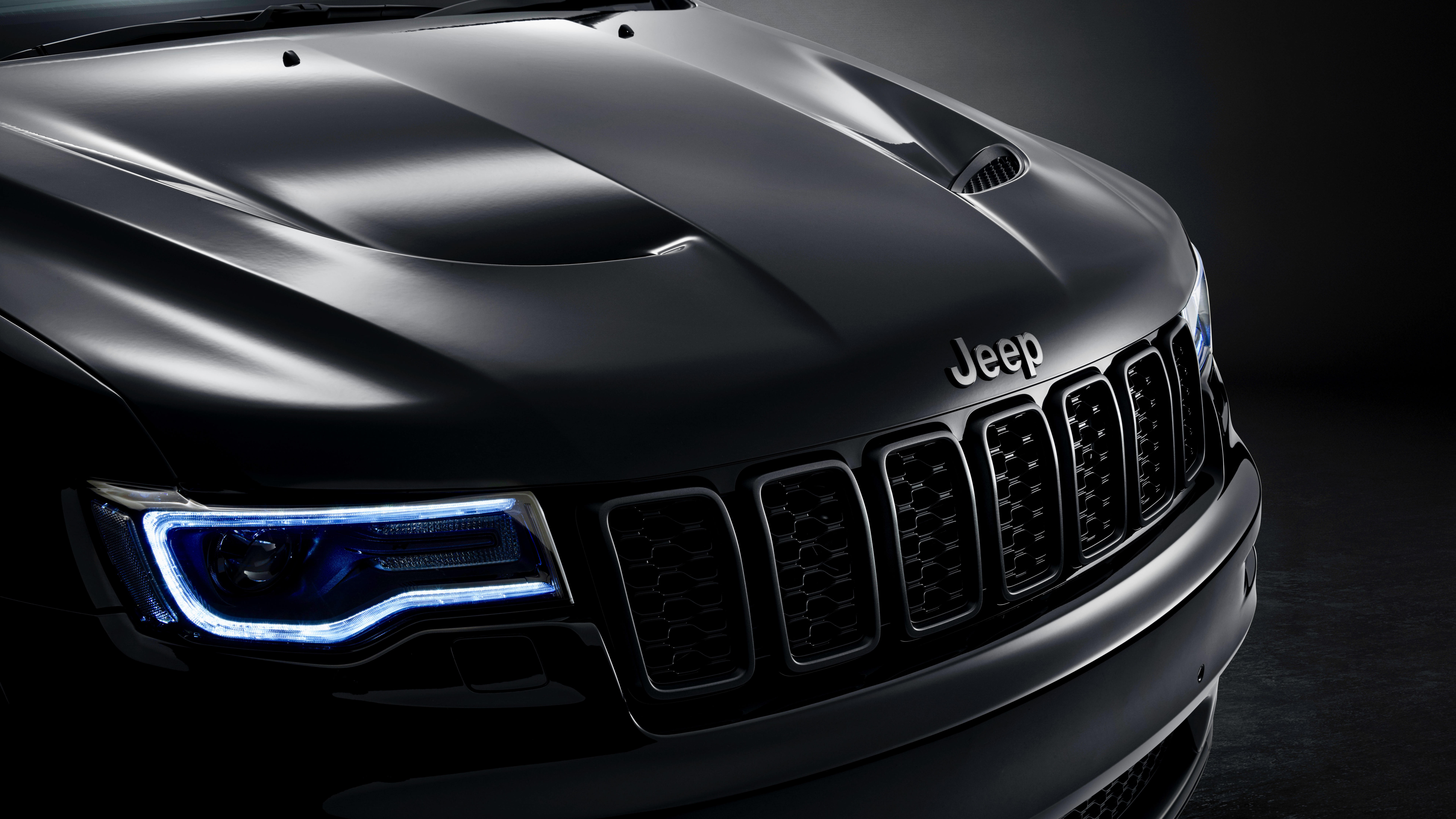 Обои Автомобильные противотуманные фары, Джип Чероки, 2019 Джип Гранд Чероки, jeep wrangler, Логотип Джип в разрешении 7680x4320