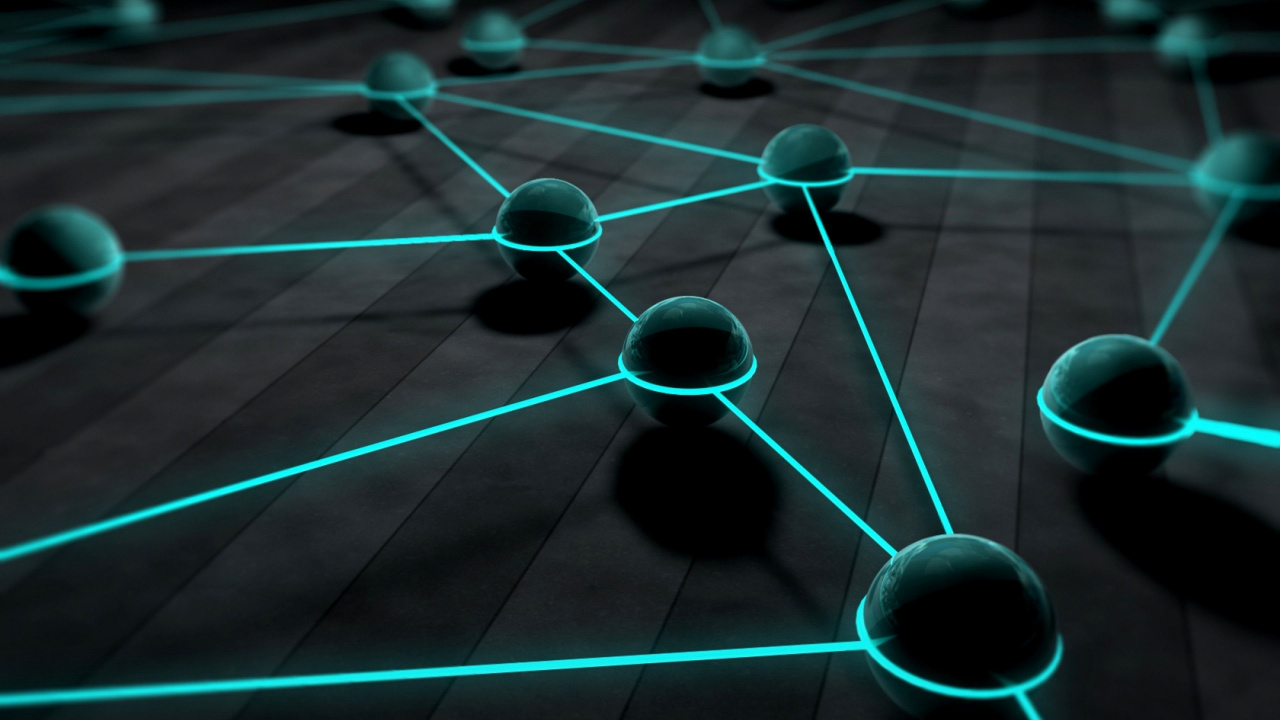 Обои зеленый, свет, линия, технологии, симметрия в разрешении 1280x720