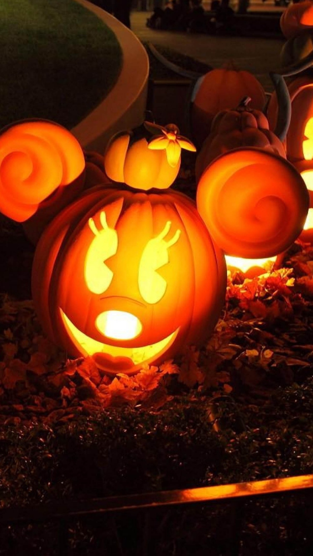 Обои тыква, калебас, зимний сквош, резьба, освещение в разрешении 1080x1920