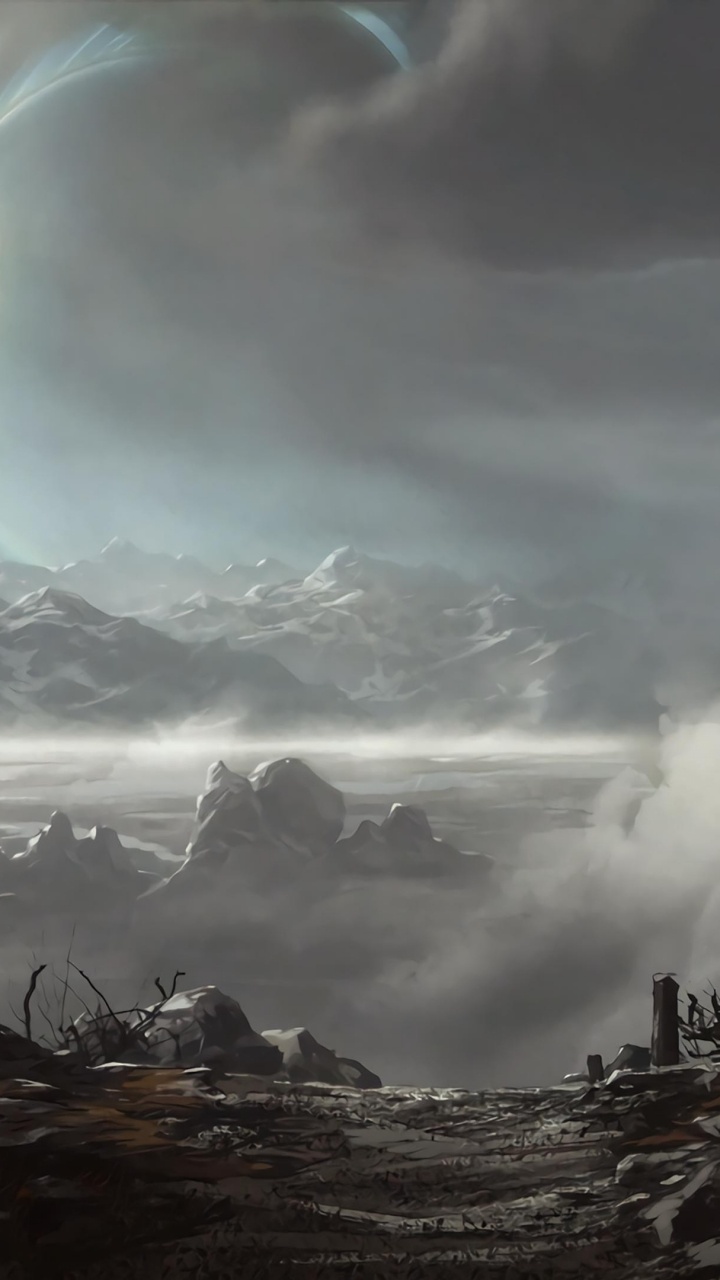 Обои хало Рич, halo 3, многопользовательская видео игра, природа, атмосфера в разрешении 720x1280