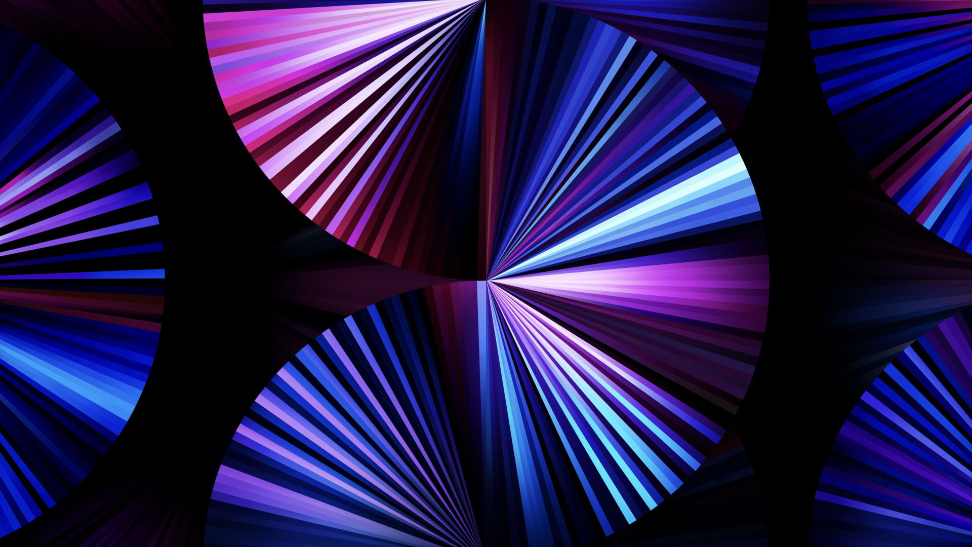 Обои Dark blue iOS 14.5 wallpaper for iPad Pro 11″ в разрешении 1920x1080