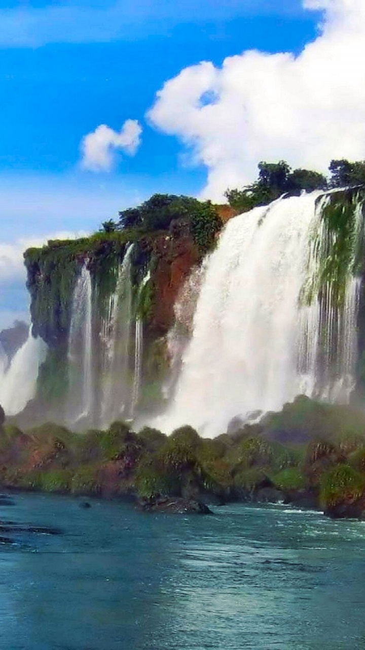 Обои водопад, природа, водоем, гидроресурсы, водоток в разрешении 720x1280