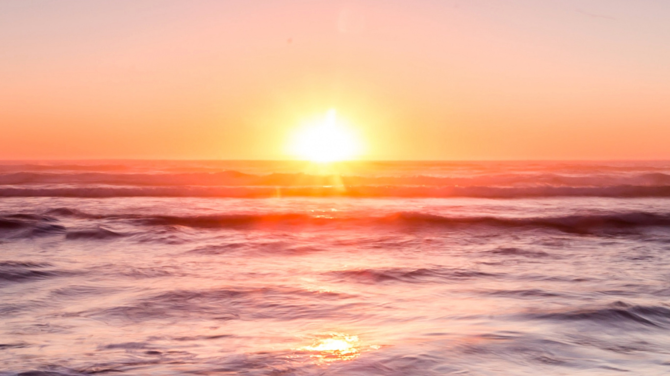 Обои океан, природа, вода, послесвечение, жидкий в разрешении 1366x768