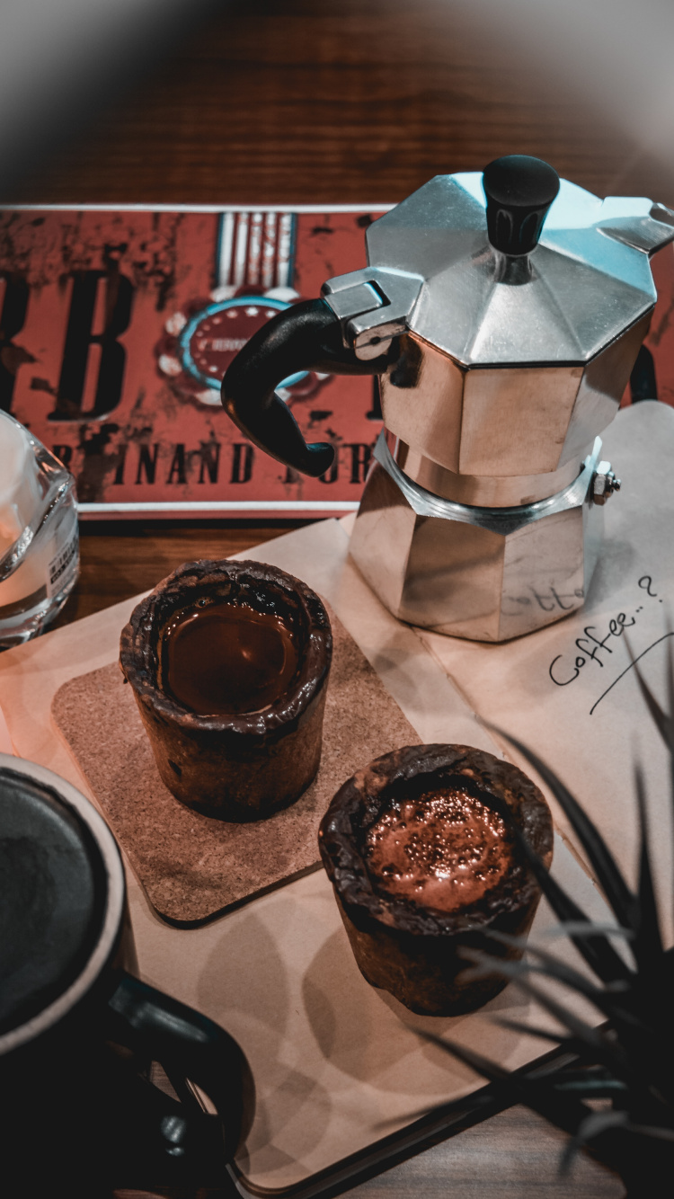 Обои кружка, шоколад, мелодия, кухня, шоколадный торт в разрешении 750x1334