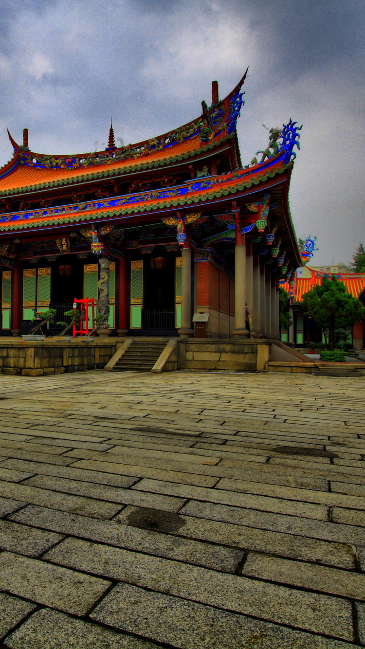 Обои коуши-РО Храм Конфуция, китайская архитектура, храм, историческое место, здание в разрешении 750x1334