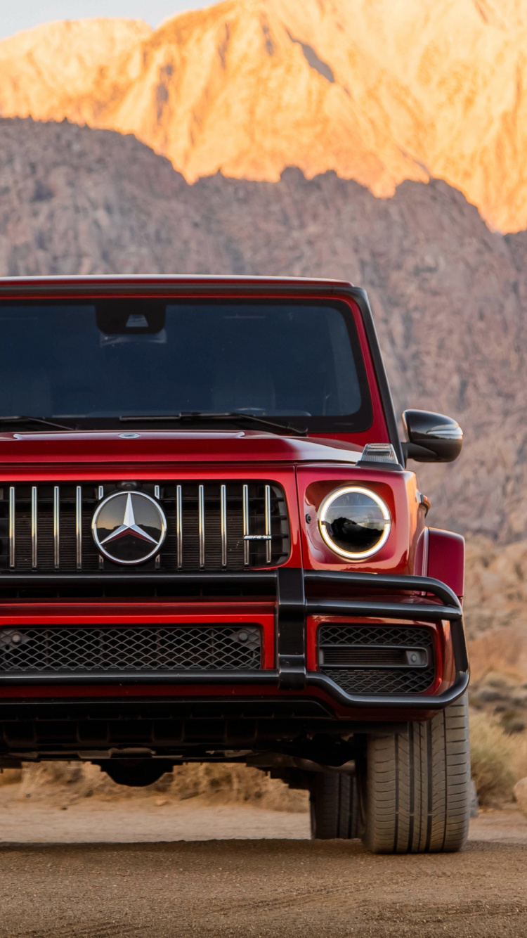 Обои Мерседес-Бенц g63 АМГ 6х6, джип, автомобильный экстерьер, пейзаж, mercedes benz в разрешении 750x1334