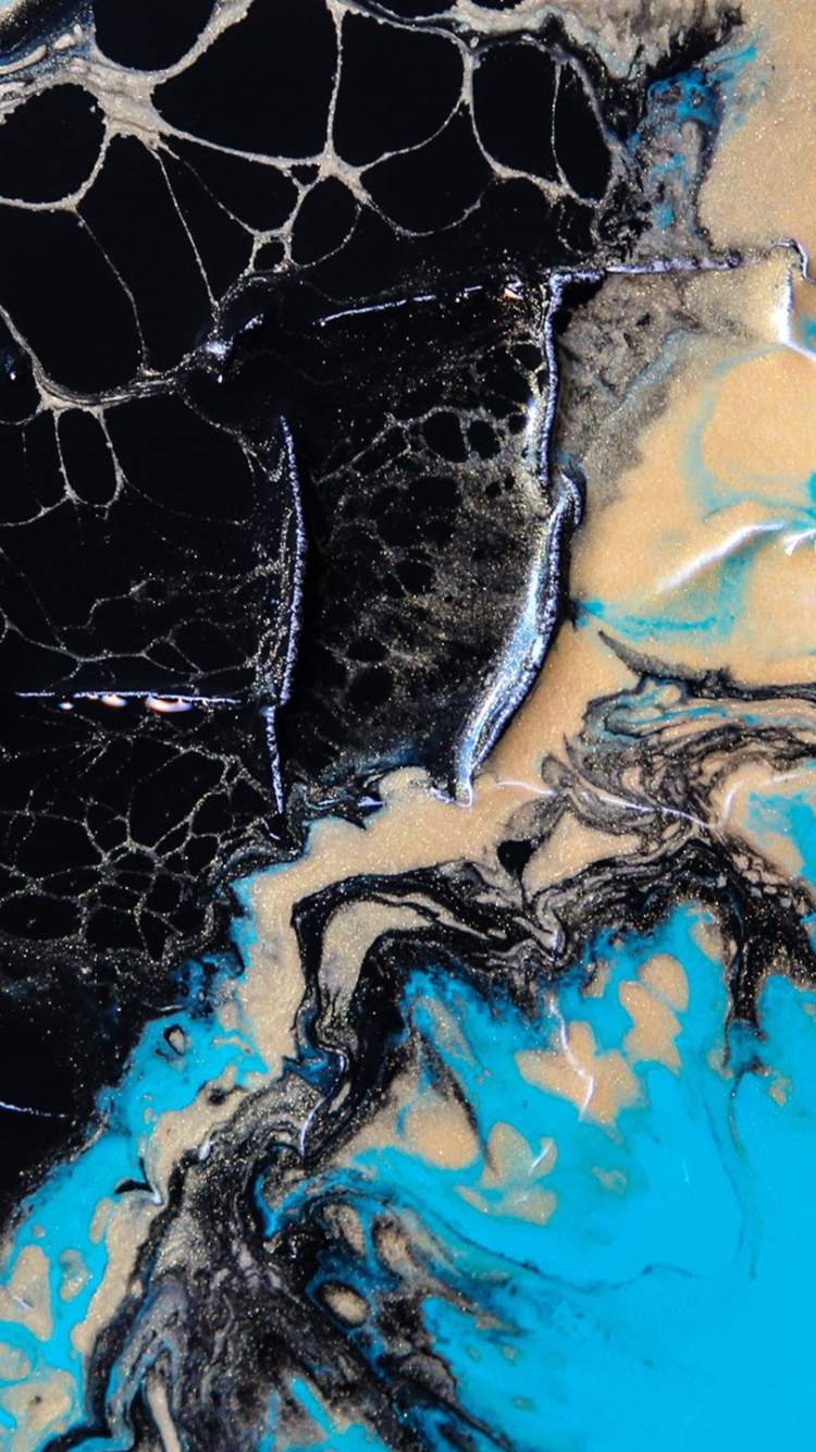 Обои LineageOS, Светлячки, люцидный сон, слышишь, как я звоню, синий в разрешении 750x1334