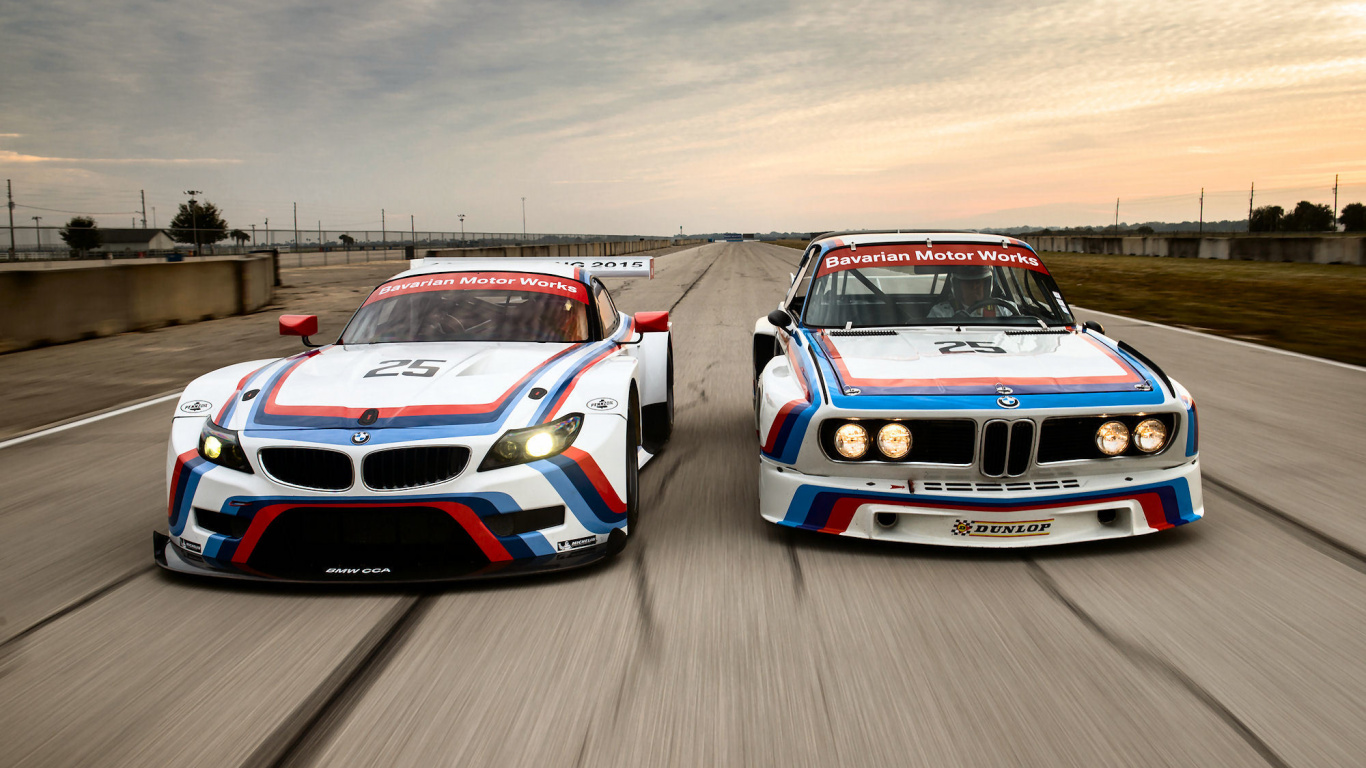 Обои bmw e9, bmw z4, авто, спорткар, автогонки в разрешении 1366x768